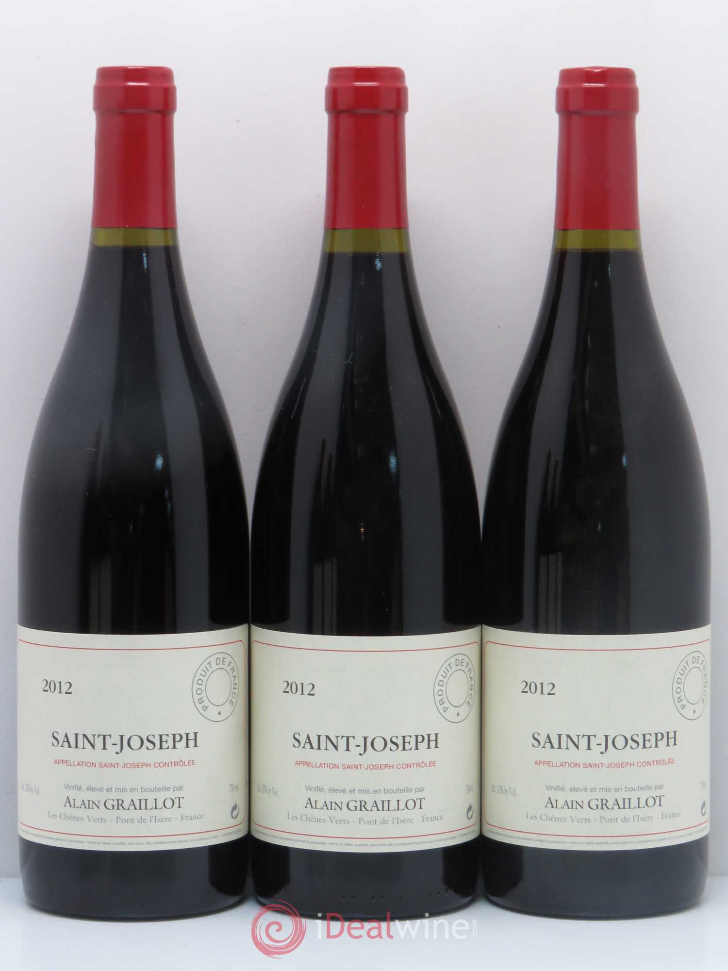 Saint-Joseph Domaine Graillot (sans prix de réserve) 2012 - Lot de 6 bouteilles - 1