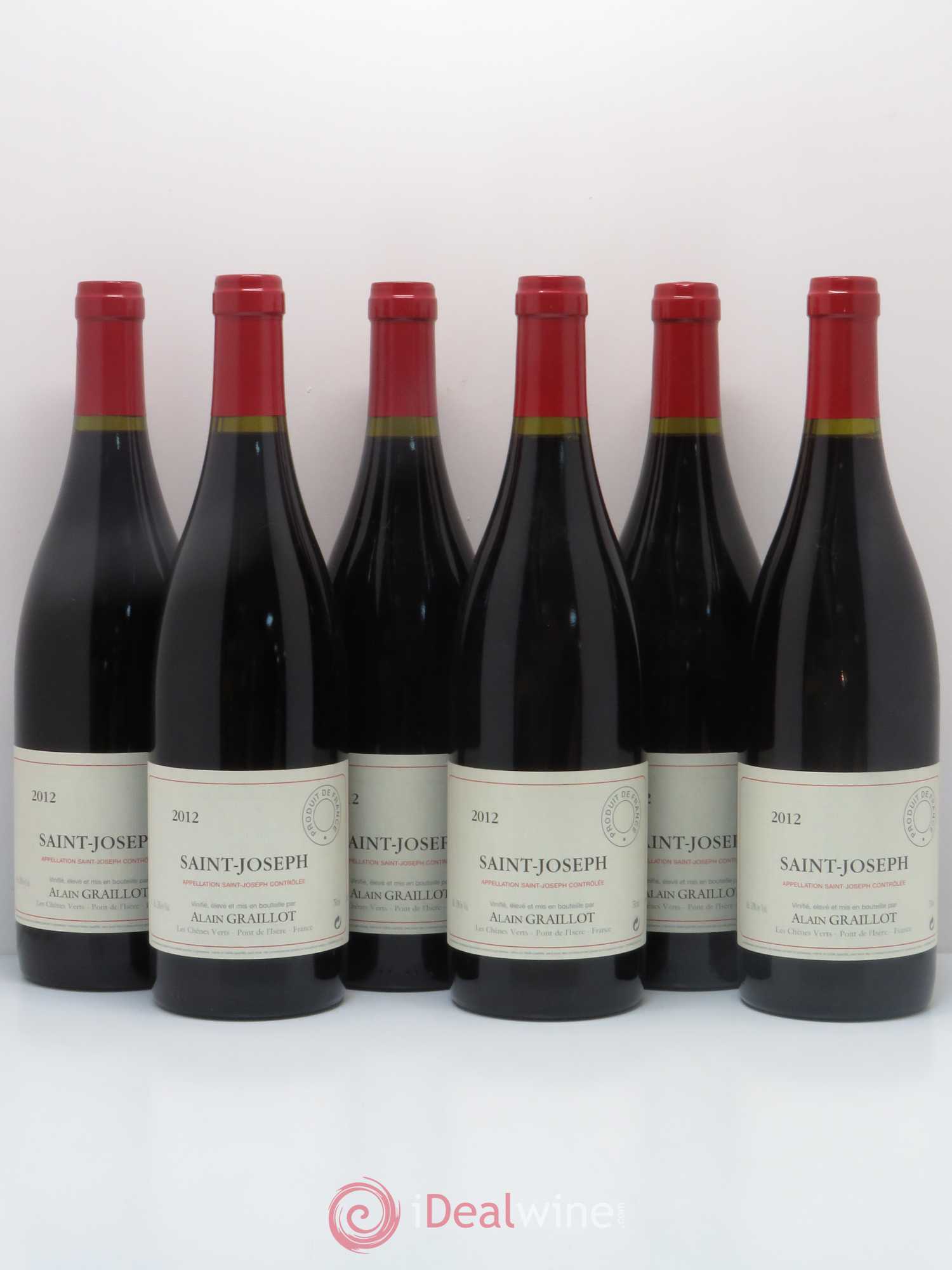 Saint-Joseph Domaine Graillot (sans prix de réserve) 2012 - Lot de 6 bouteilles - 0
