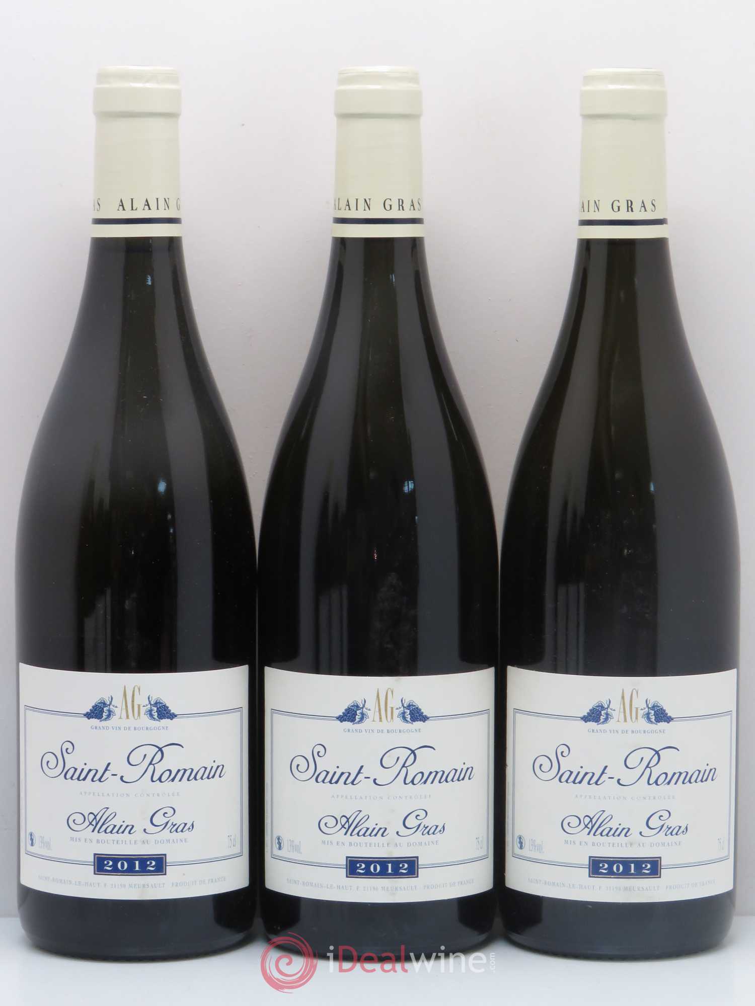 Saint-Romain Alain Gras (sans prix de réserve) 2012 - Lot de 6 bouteilles - 1