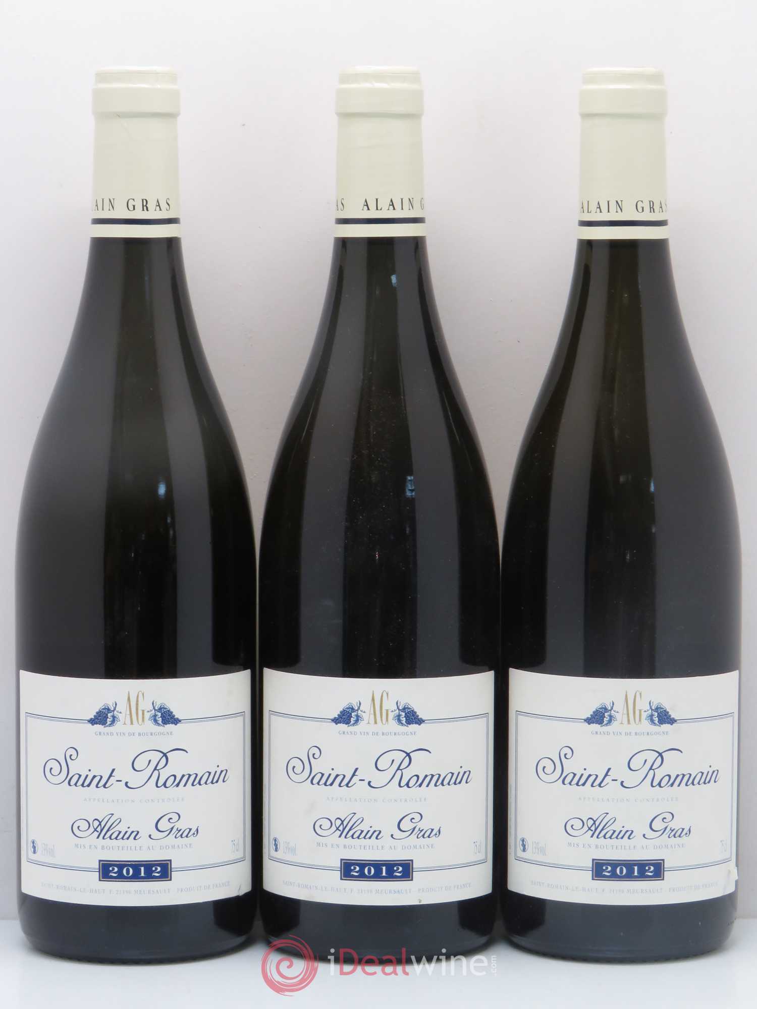 Saint-Romain Alain Gras (sans prix de réserve) 2012 - Lot de 6 bouteilles - 2