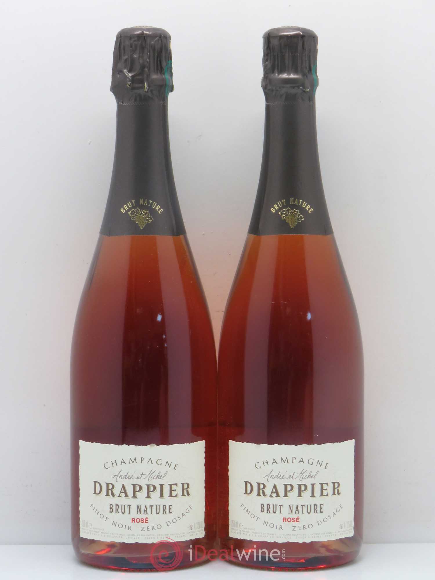 Champagne - Brut Nature Drappier (sans prix de réserve) - Posten von 2 Flaschen - 0