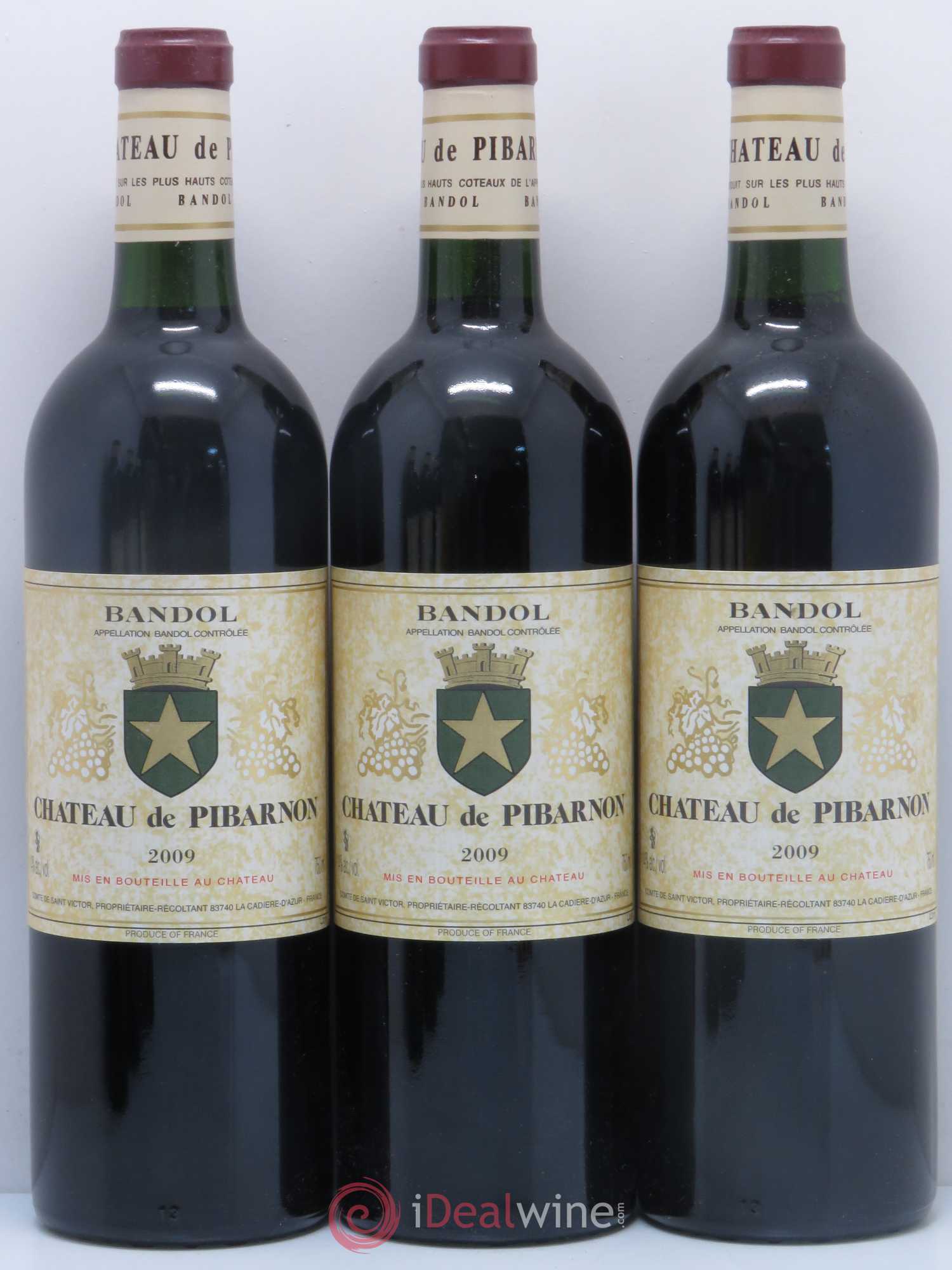 Bandol Château de Pibarnon Comte de Saint-Victor (sans prix de réserve) 2009 - Lot de 6 bouteilles - 1