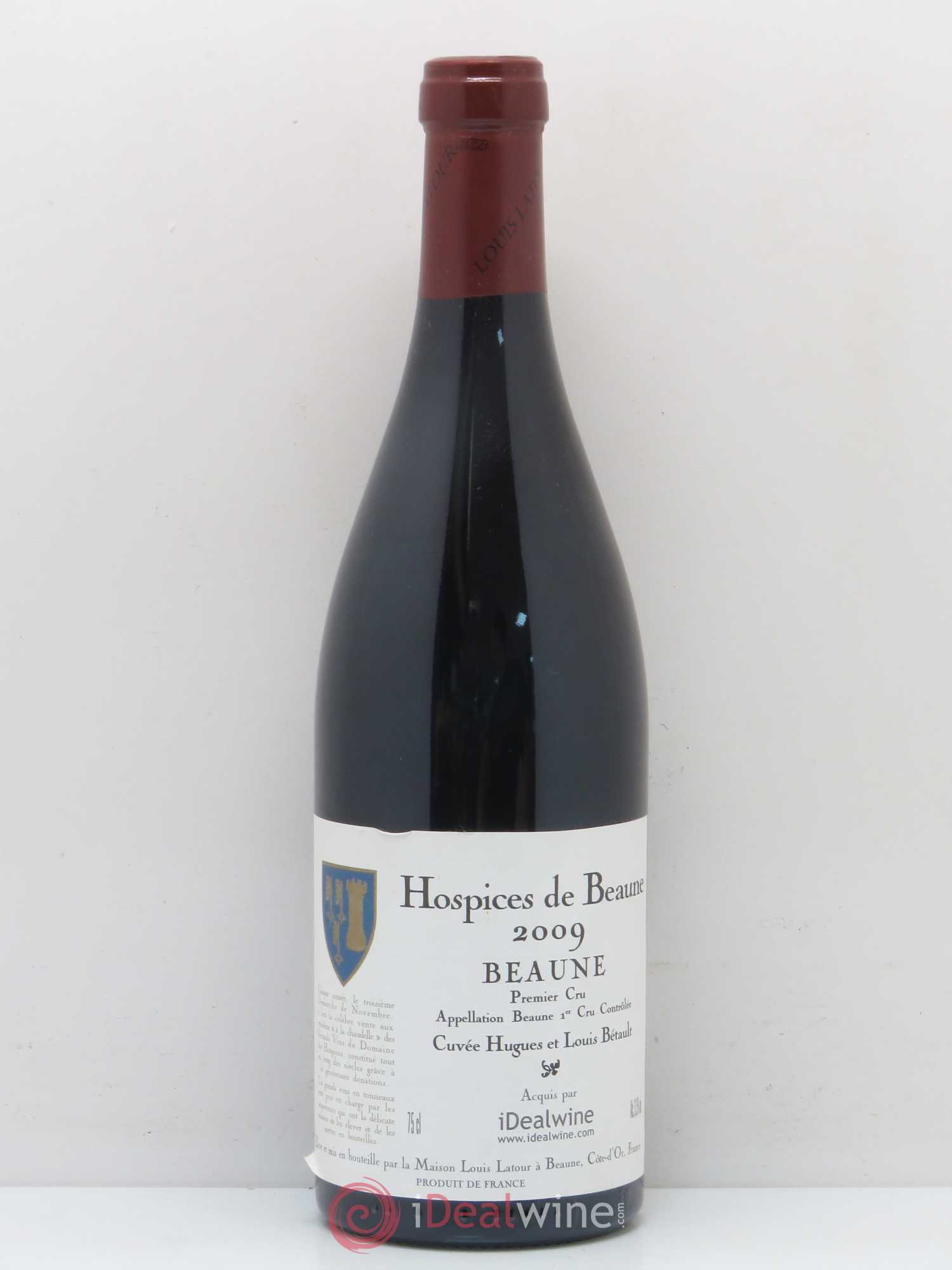 Beaune 1er Cru Hospices de Beaune Cuvée Hugues et Louis Bétault Louis Latour (sans prix de réserve) 2009 - Posten von 1 Flasche - 0