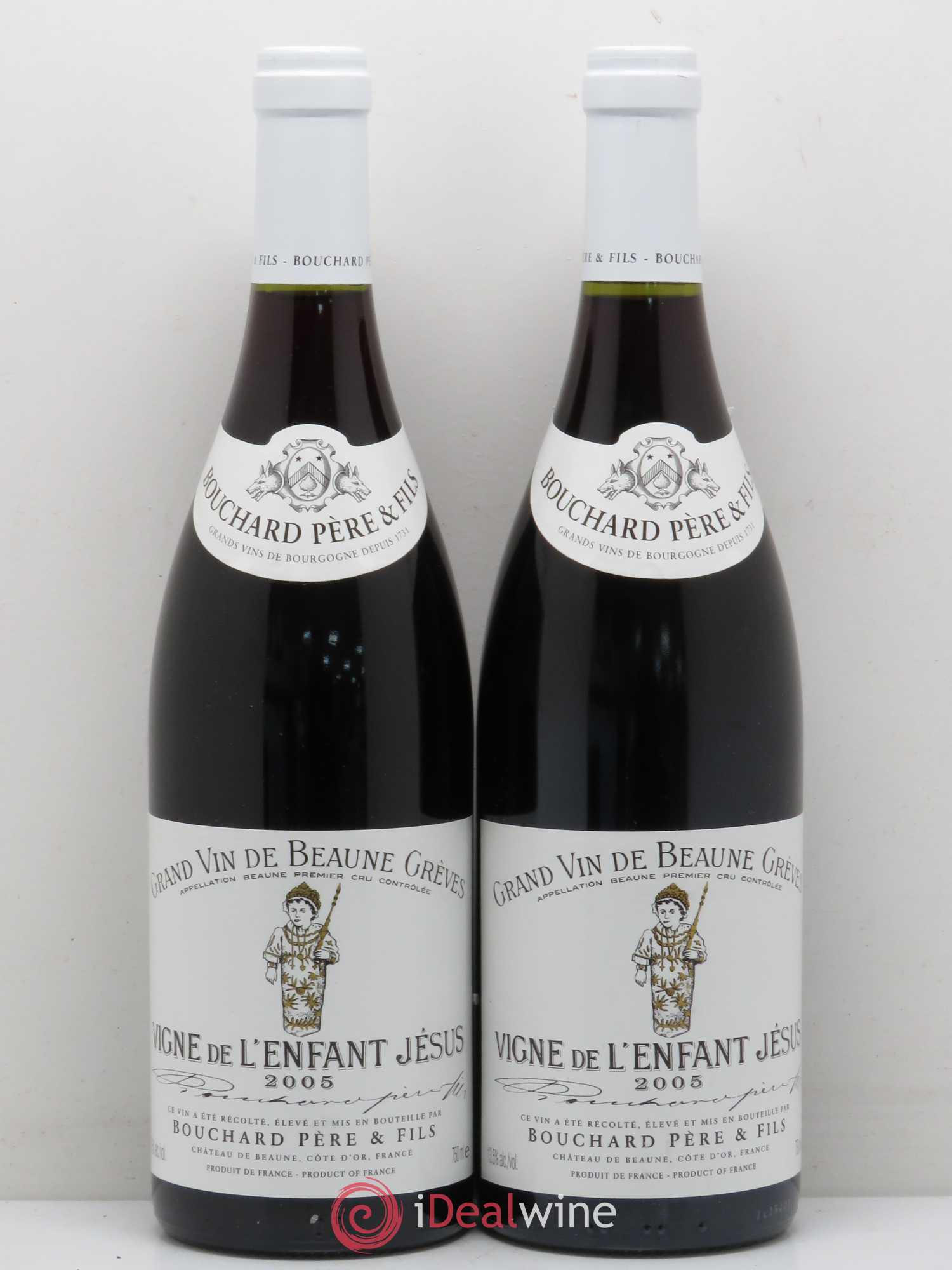 Beaune 1er Cru Grèves - Vigne de l'Enfant Jésus Bouchard Père & Fils 2005 - Lot de 2 bouteilles - 0
