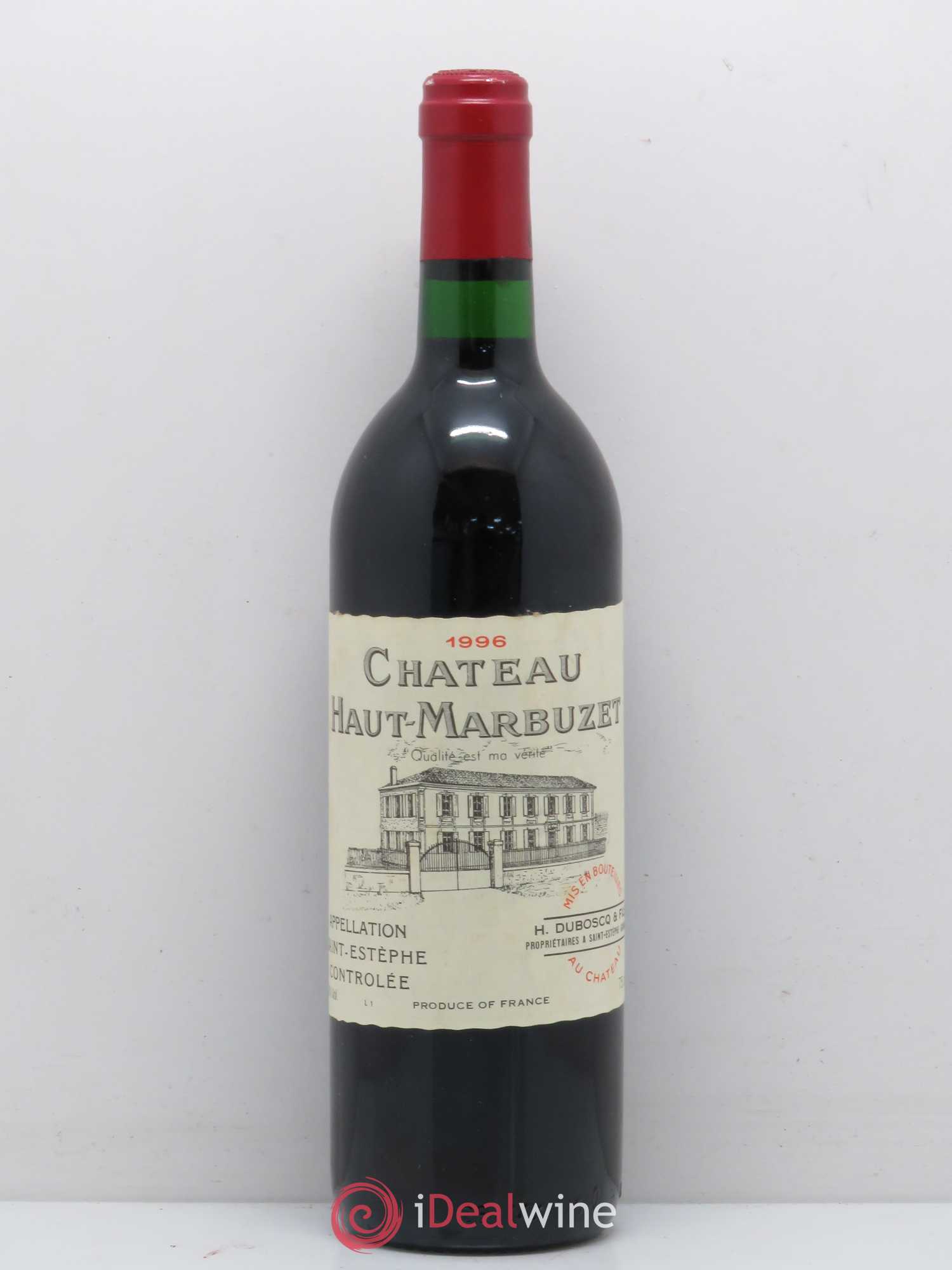 Château Haut Marbuzet 1996 - Lot de 1 bouteille - 0
