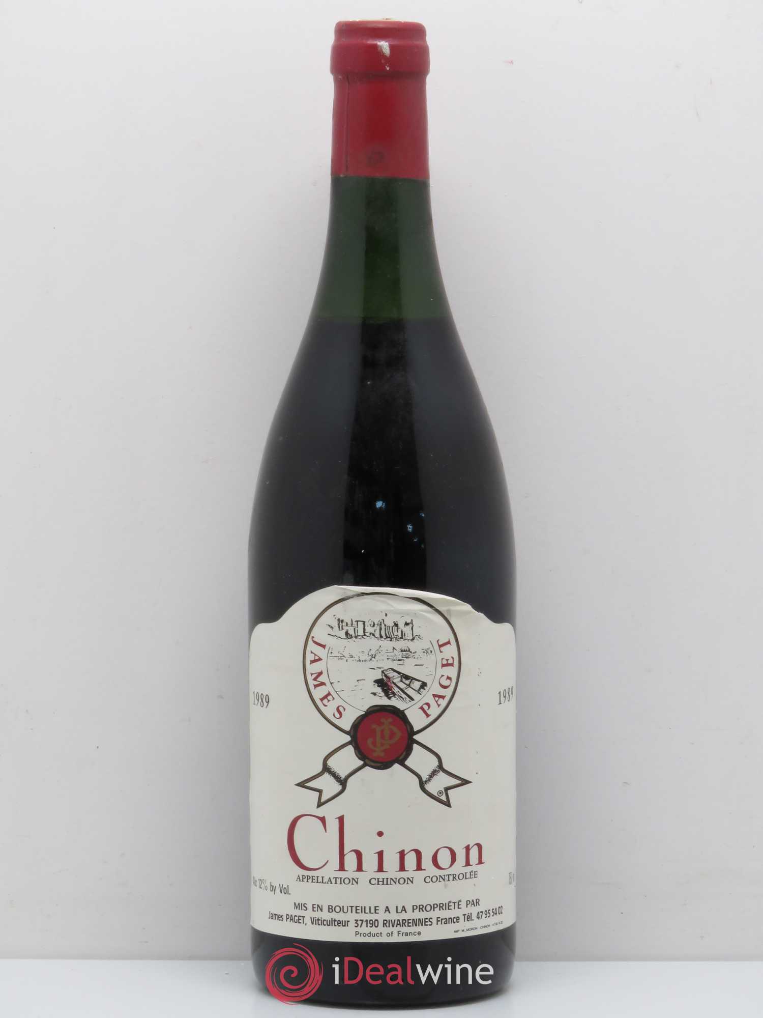 Chinon James Paget (sans prix de réserve) 1989 - Posten von 1 Flasche - 0