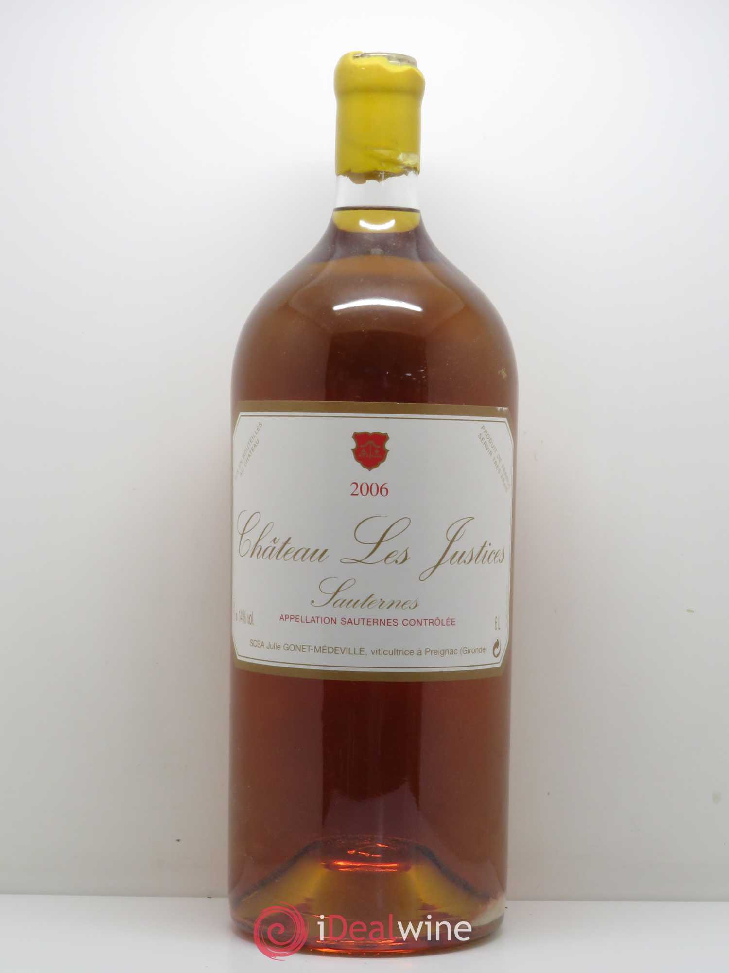 Château les Justices Cru Bourgeois (sans prix de réserve) 2006 - Lot de 1 impériale - 0