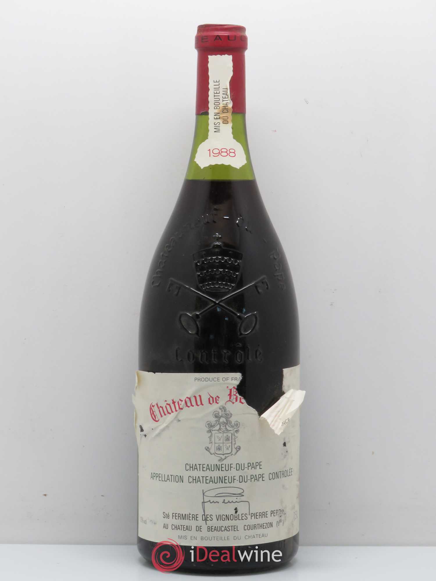 Châteauneuf-du-Pape Château de Beaucastel Famille Perrin (sans prix de réserve) 1988 - Lot de 1 magnum - 0