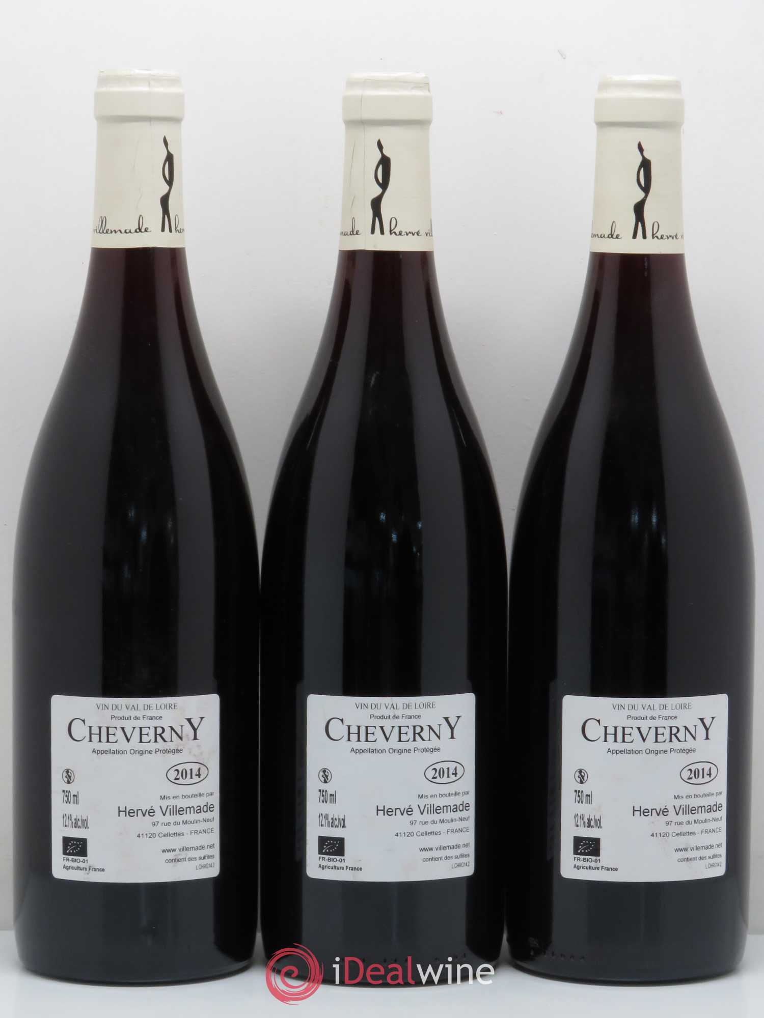 Divers Cheverny Henry Villemade (sans prix de réserve) 2014 - Posten von 3 Flaschen - 1