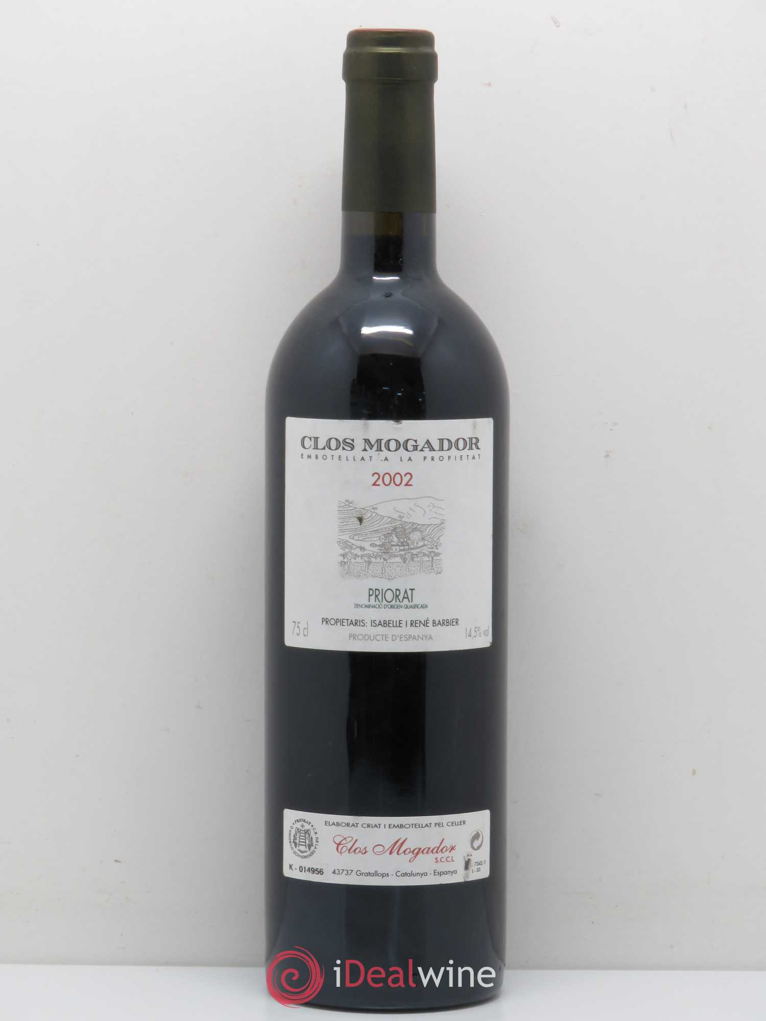 Priorat Clos Mogador DOCA René Barbier (sans prix de réserve) 2002 - Lot de 1 bouteille - 0