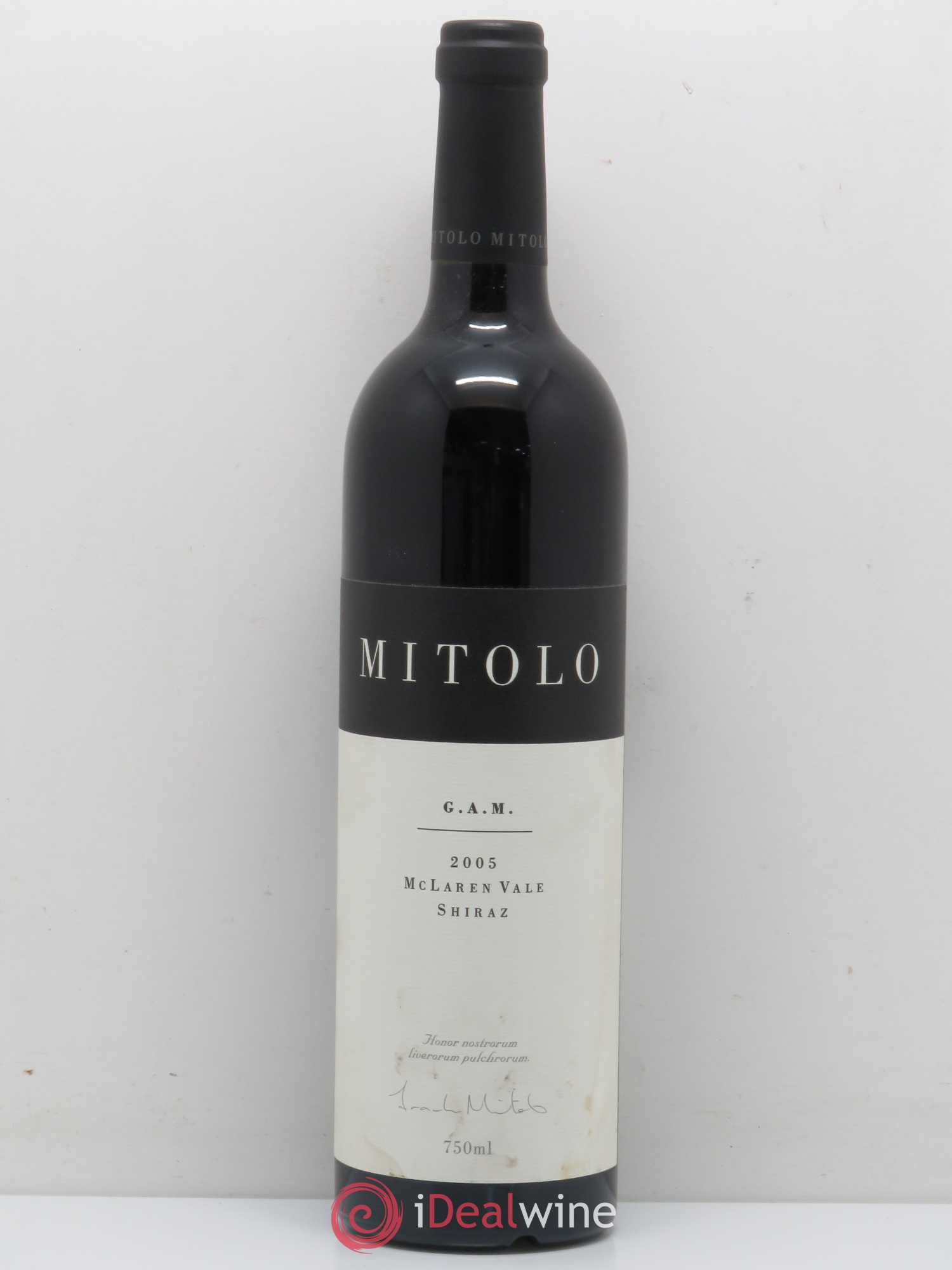 Australie Mitolo G.A.M Mclaren Vale Shiraz (sans prix de réserve) 2005 - Posten von 1 Flasche - 0