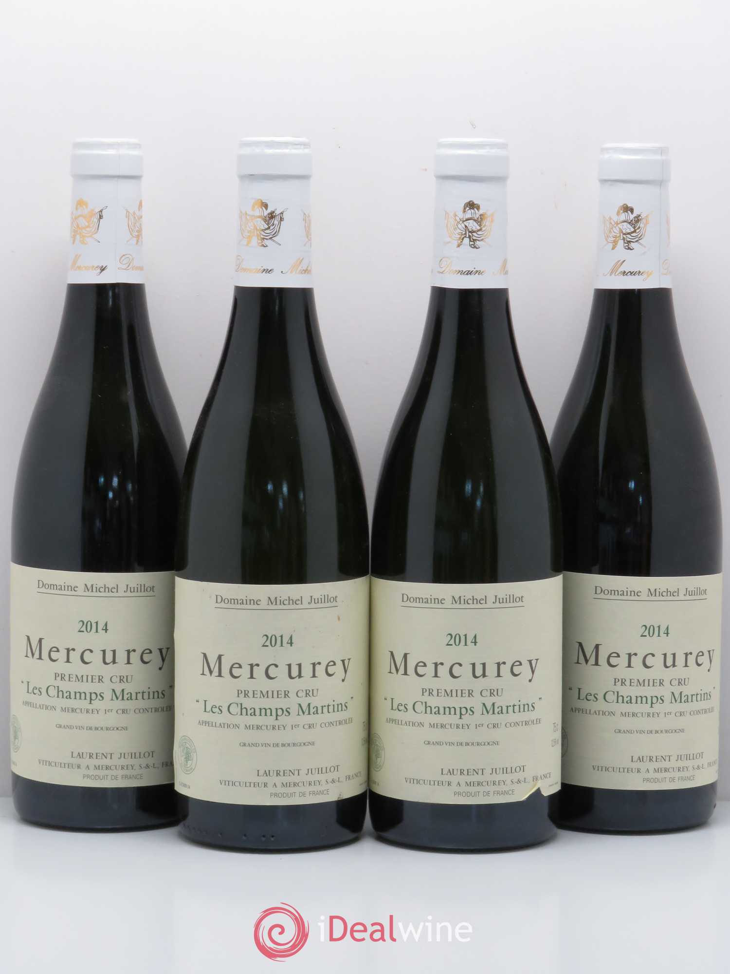 Mercurey 1er Cru Les Champs Martins Domaine Michel Juillot (sans prix de réserve) 2014 - Posten von 4 Flaschen - 0