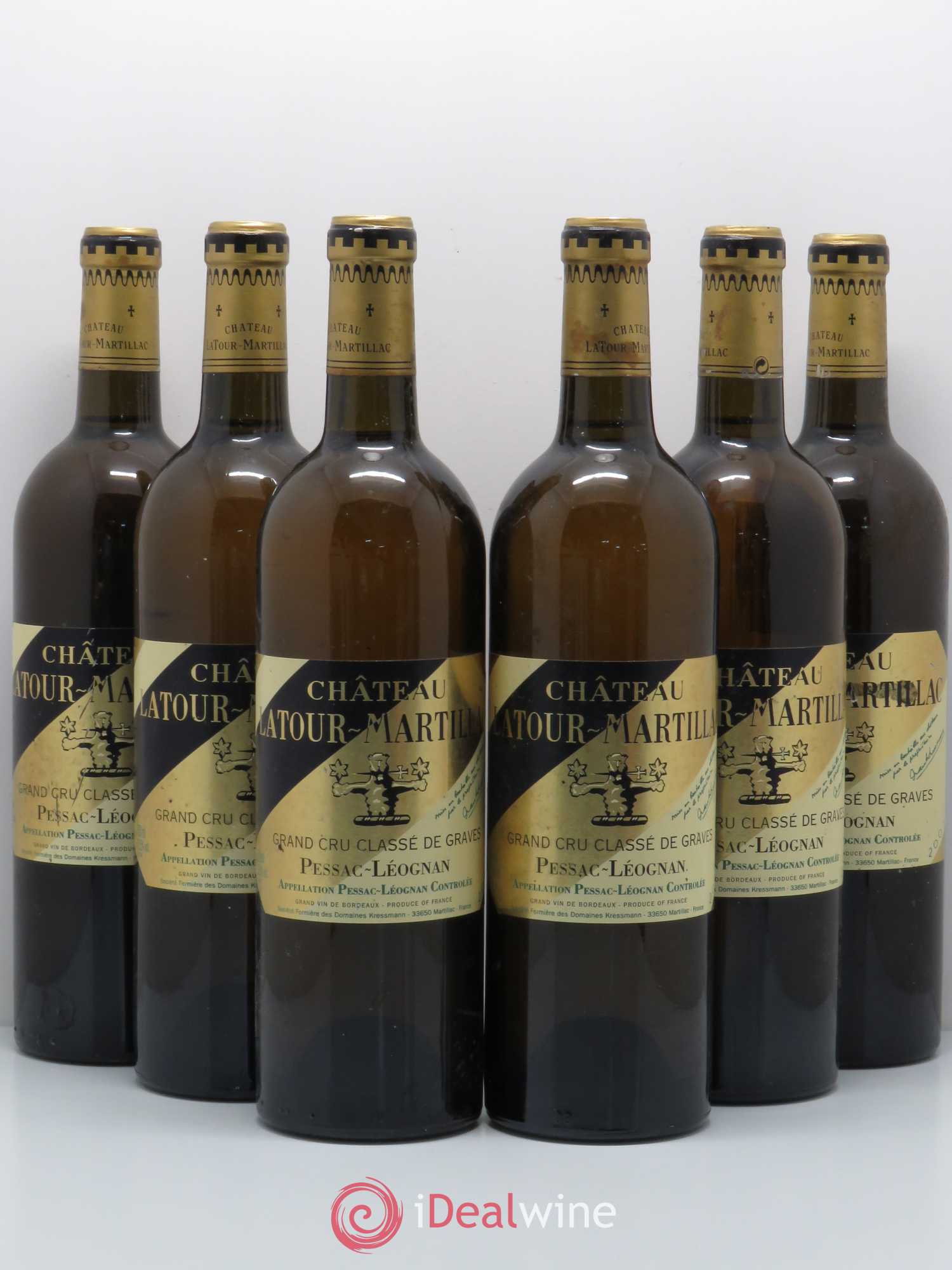 Château Latour-Martillac Cru Classé de Graves (sans prix de réserve) 2001 - Lot de 6 bouteilles - 0