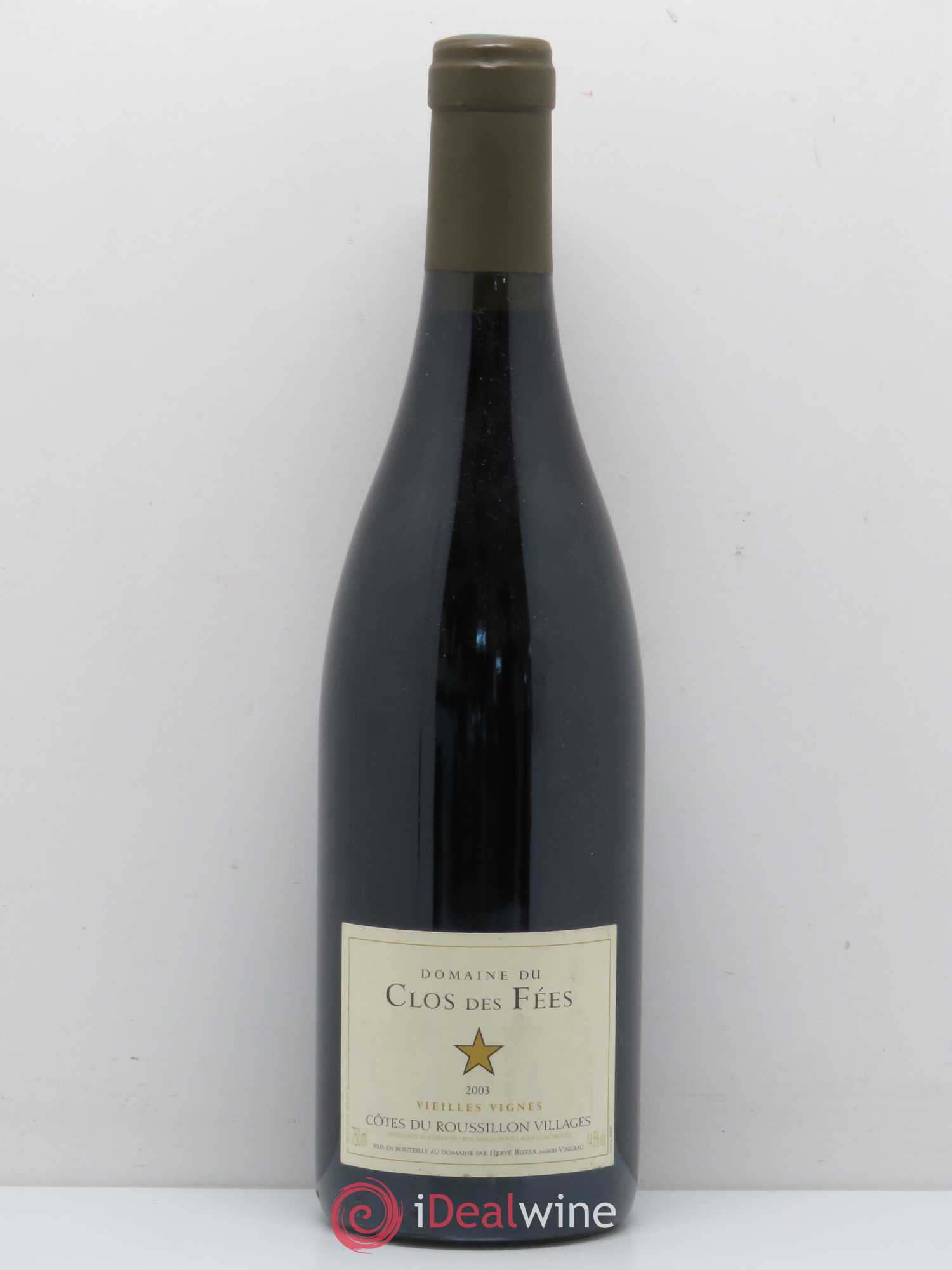 Côtes du Roussillon Villages Clos des Fées Vieilles vignes Hervé Bizeul (sans prix de réserve) 2003 - Lot de 1 bouteille - 0