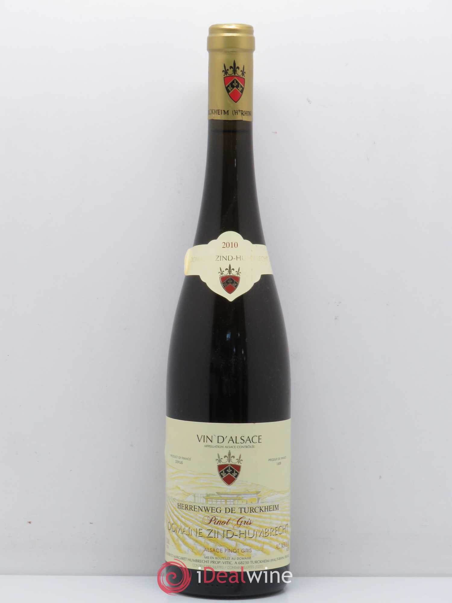 Divers Alsace pinot gris Herrenweg de Turckheim Domaine Zind Humbretch (sans prix de réserve) 2010 - Posten von 1 Flasche - 0