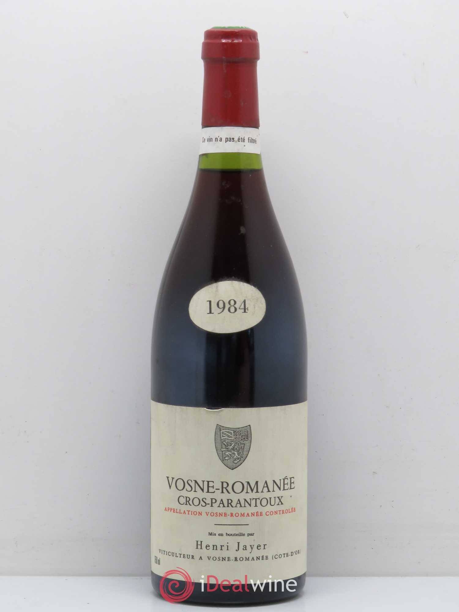Vosne-Romanée 1er Cru Cros Parantoux Henri Jayer 1984 - Lot de 1 bouteille - 0