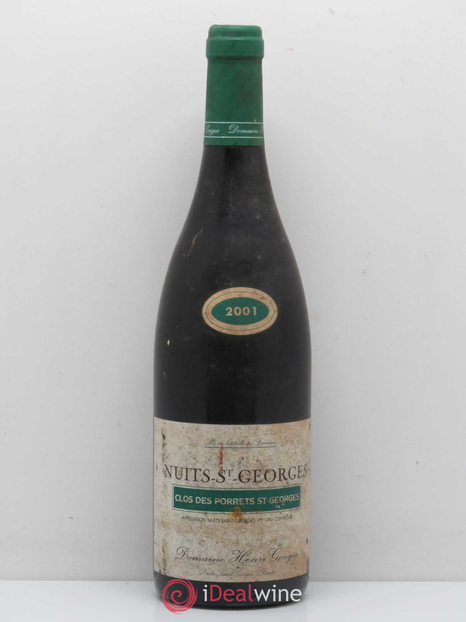 Nuits-Saint-Georges 1er Cru Clos des Porrets St Georges Henri Gouges (sans prix de réserve) 2001 - Lot de 1 bouteille - 0