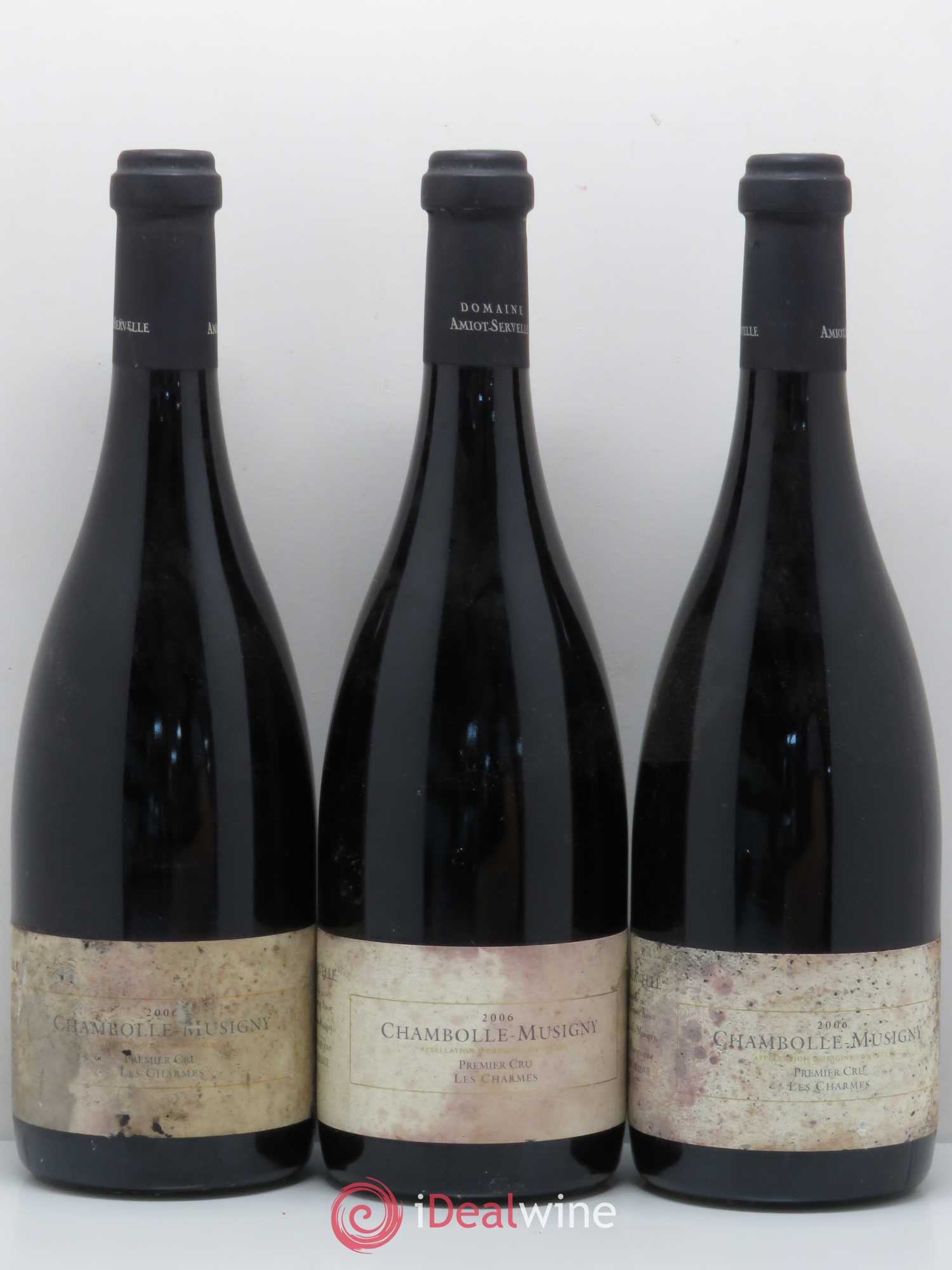 Chambolle-Musigny 1er Cru Les Charmes Amiot-Servelle 2006 - Lot de 3 bouteilles - 0