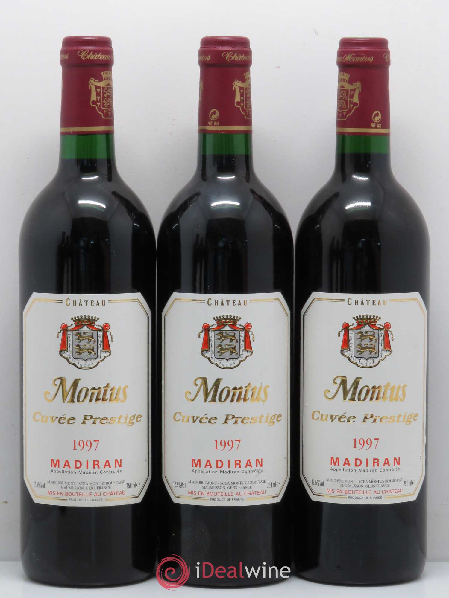 Madiran Château Montus-Prestige Alain Brumont 1997 - Lot de 6 bouteilles - 1