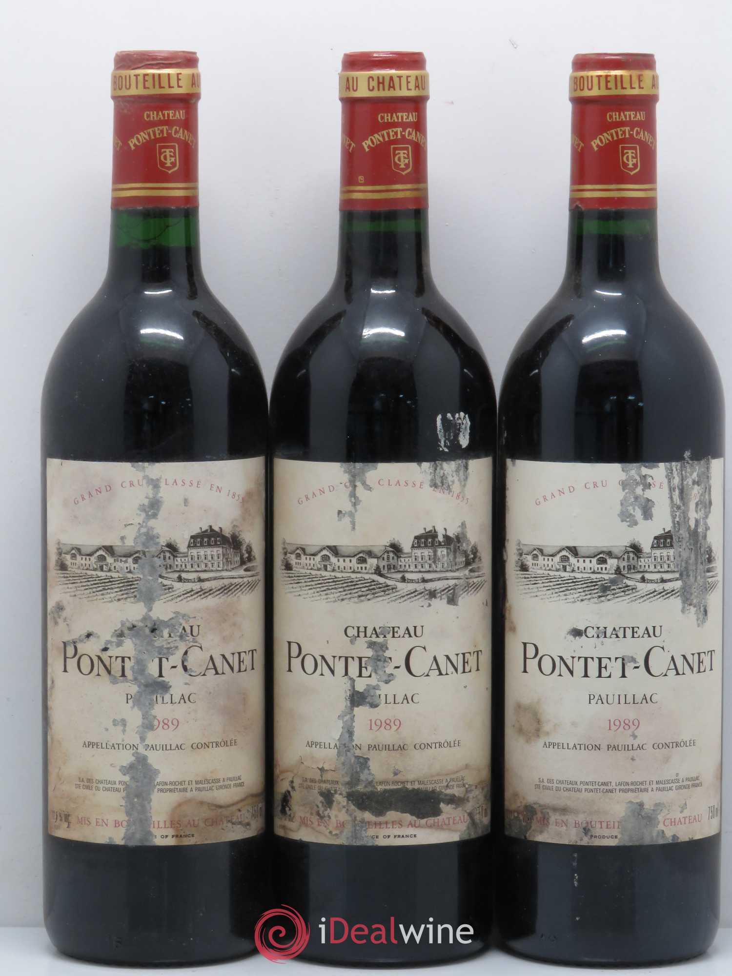 Château Pontet Canet 5ème Grand Cru Classé (sans prix de réserve) 1989 - Lot de 6 bouteilles - 2