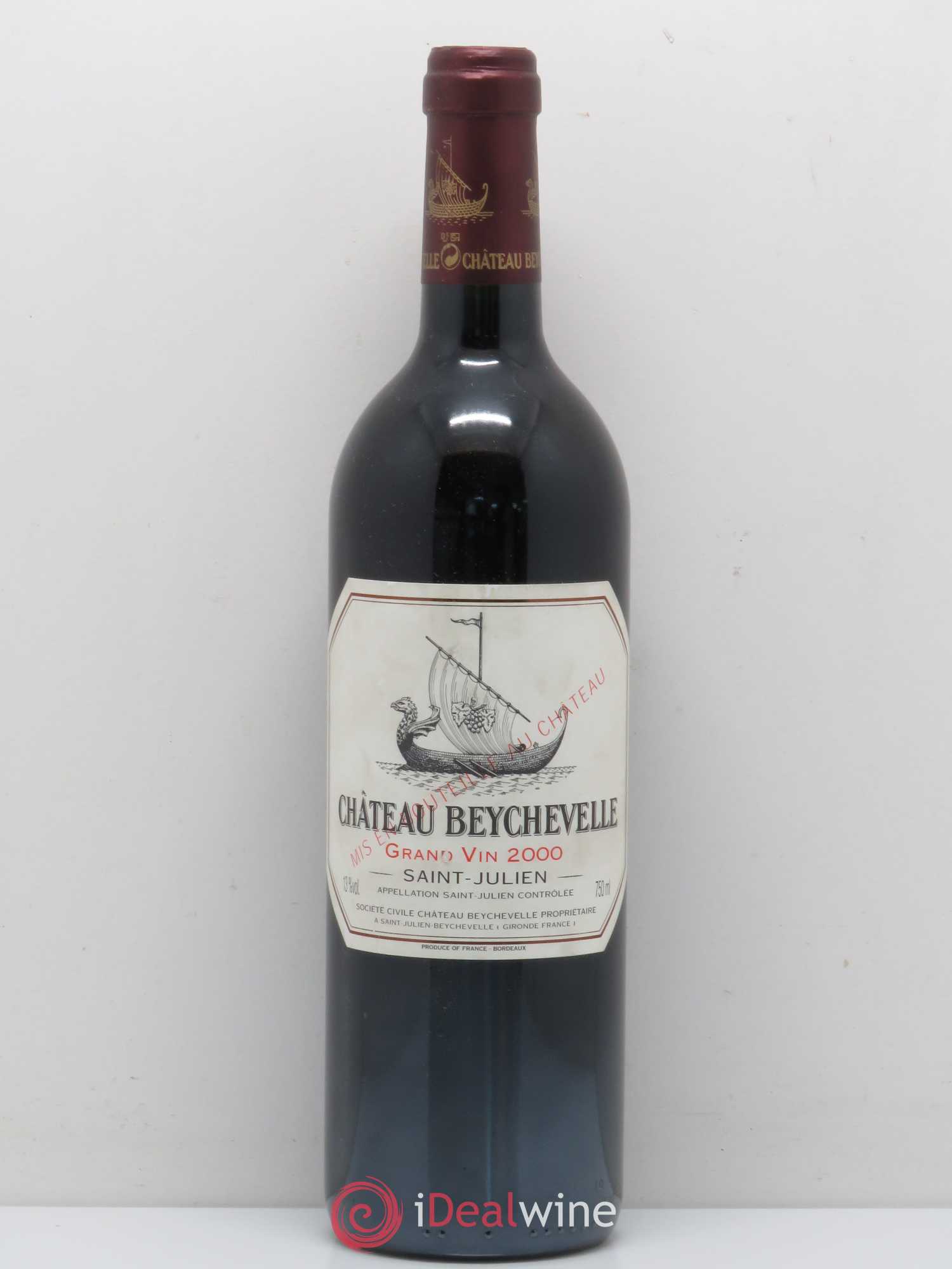 Château Beychevelle 4ème Grand Cru Classé 2000 - Lot de 1 bouteille - 0
