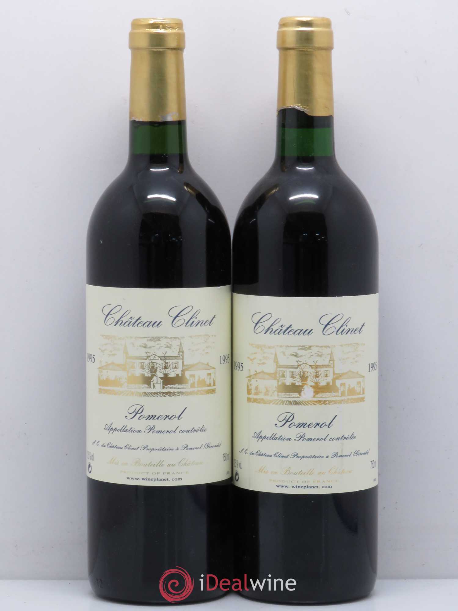 Château Clinet (sans prix de réserve) 1995 - Lot de 2 bouteilles - 0
