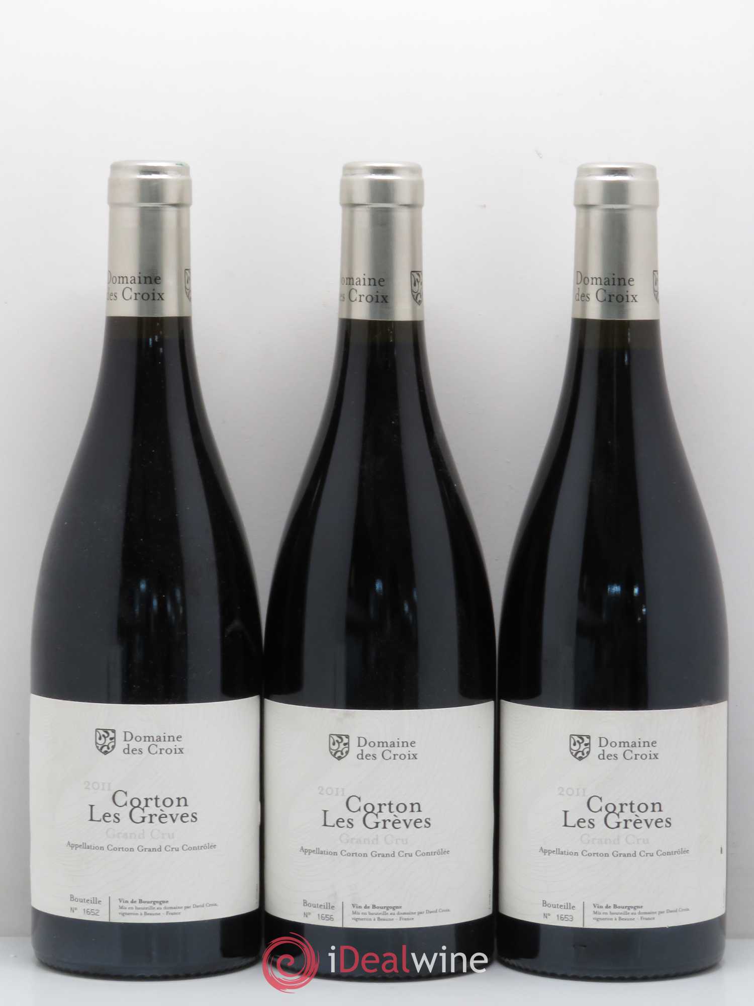 Corton Grand Cru Les Grèves Croix (Domaine des) (sans prix de réserve) 2011 - Lot de 3 bouteilles - 0