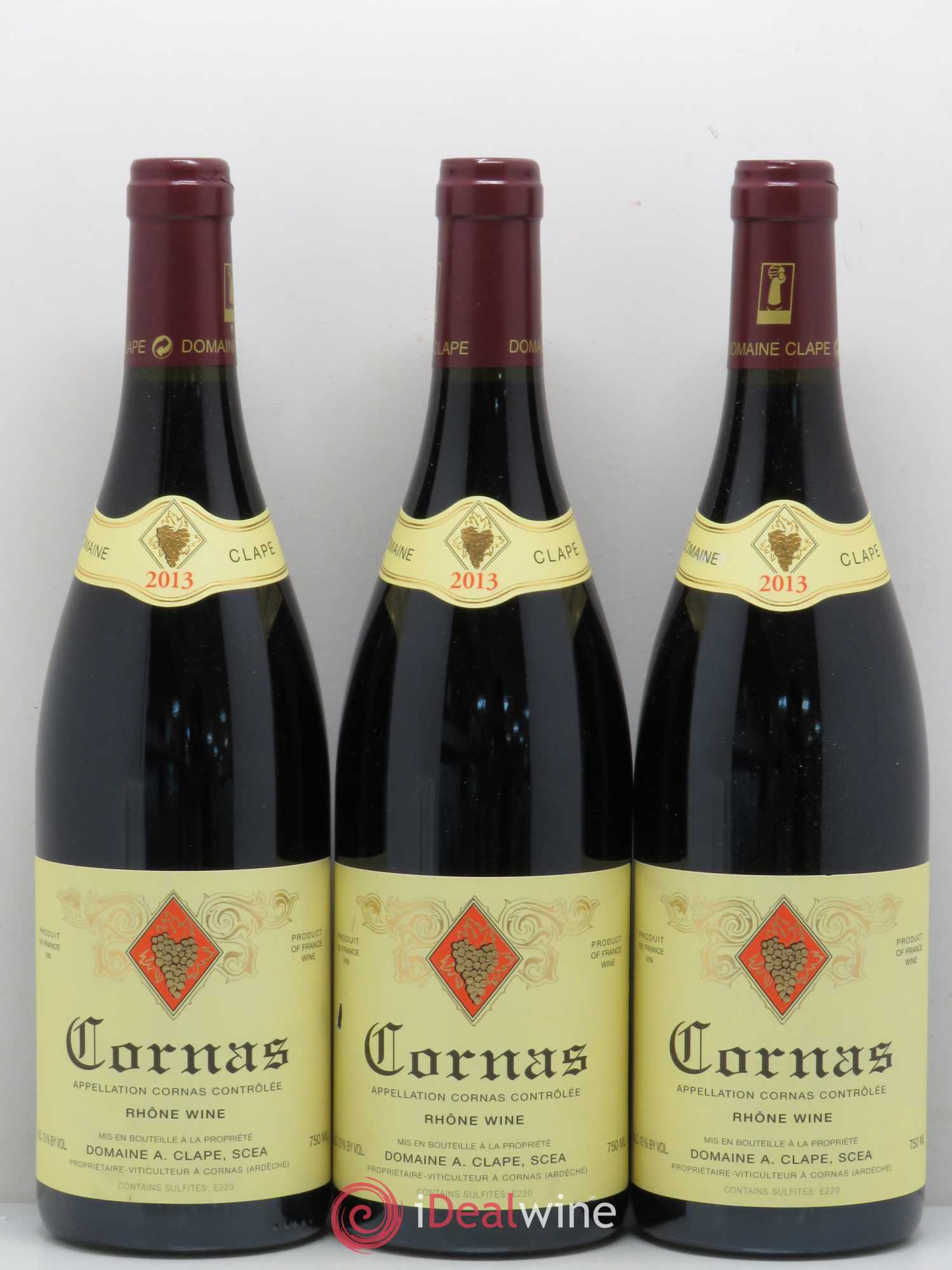 Cornas Auguste Clape 2013 - Lot de 3 bouteilles - 0