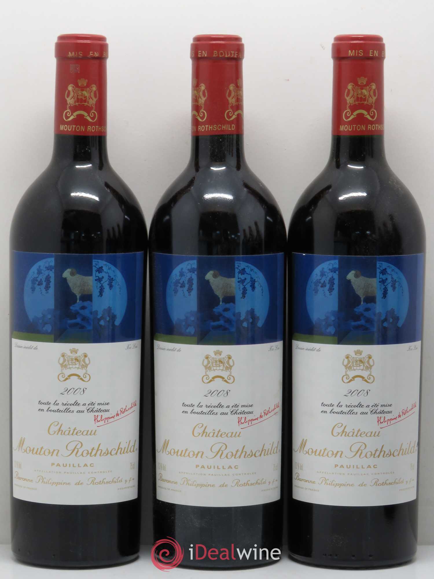 Château Mouton Rothschild 1er Grand Cru Classé 2008 - Lot de 6 bouteilles - 3
