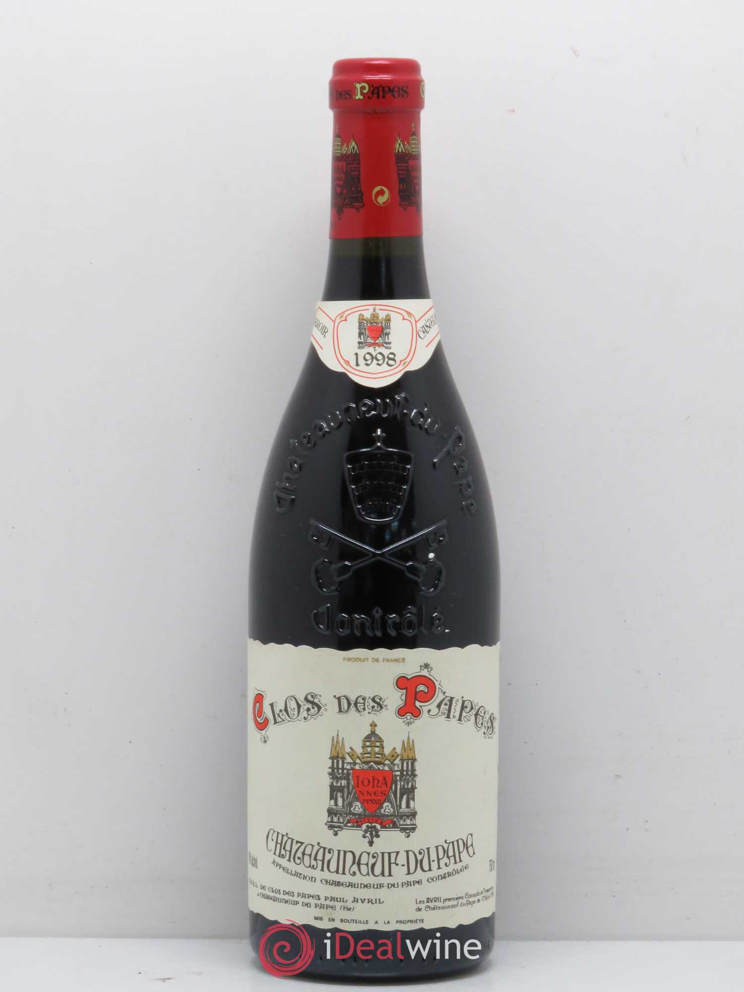 Châteauneuf-du-Pape Clos des Papes - Paul Avril 1998 - Lot de 1 bouteille - 0