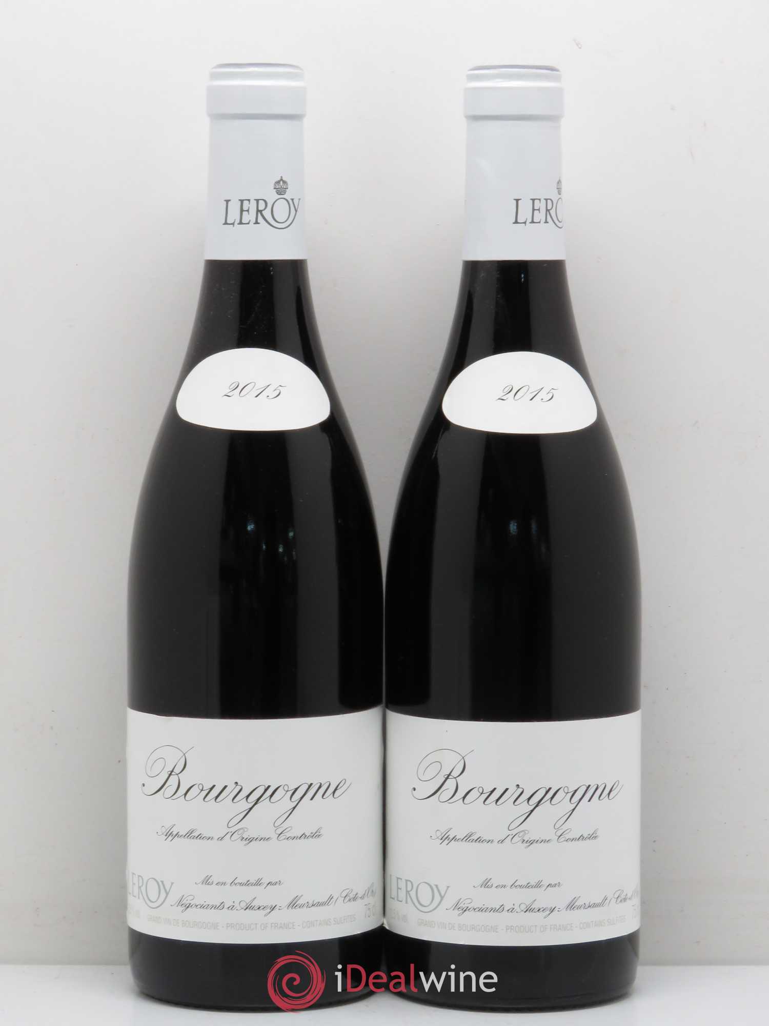 Bourgogne Leroy (Domaine) 2015 - Lot de 2 bouteilles - 0