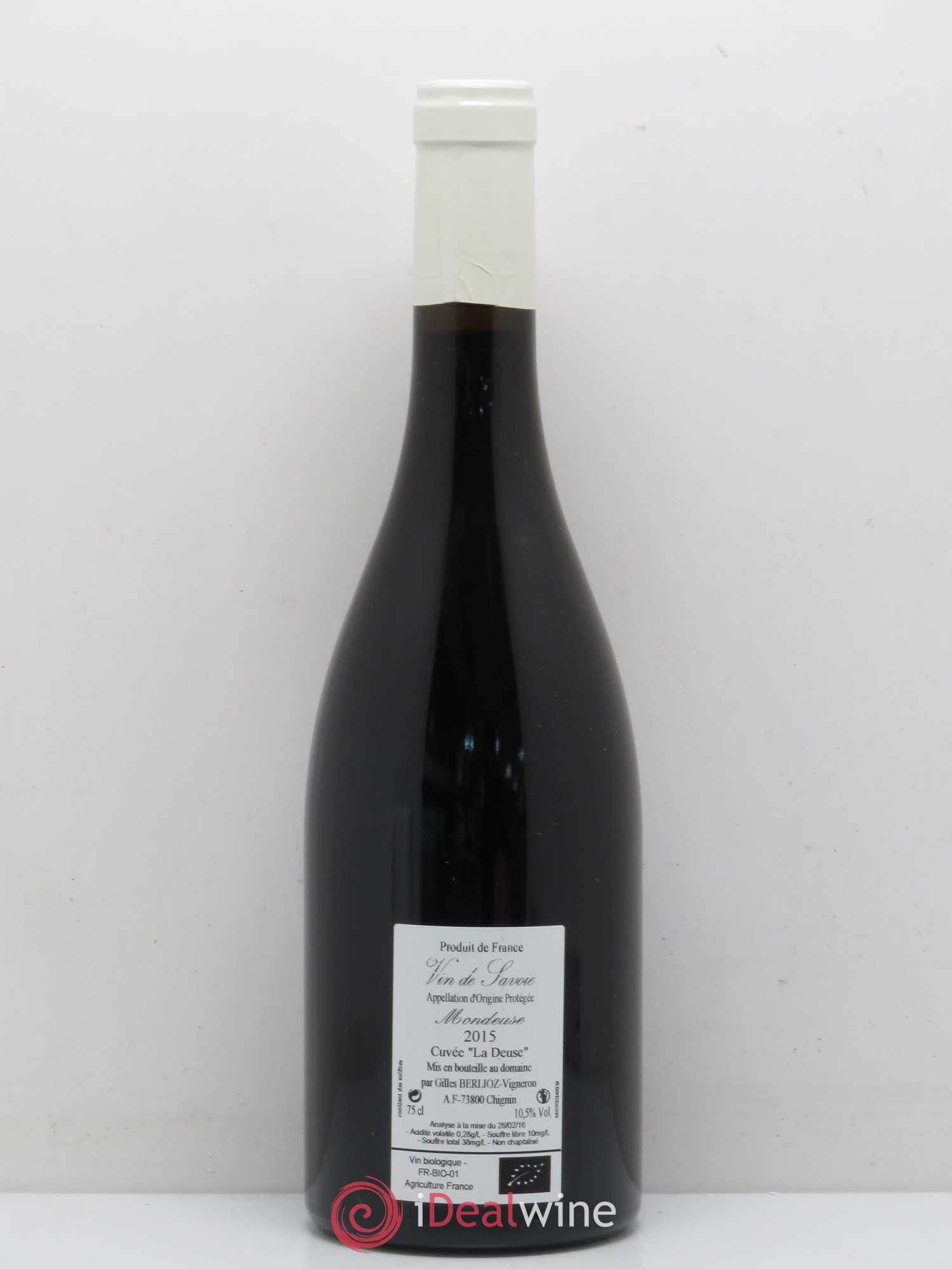 Vin de Savoie La Deuse Berlioz (sans prix de réserve) 2015 - Posten von 1 Flasche - 1