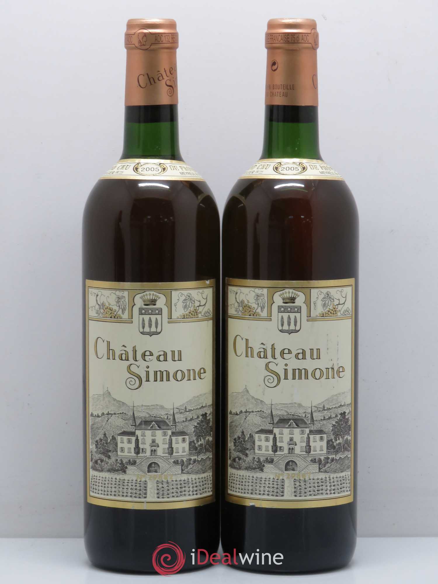 Palette Château Simone Famille Rougier (senza prezzo di riserva) 2005 - Lotto di 2 bottiglie - 0