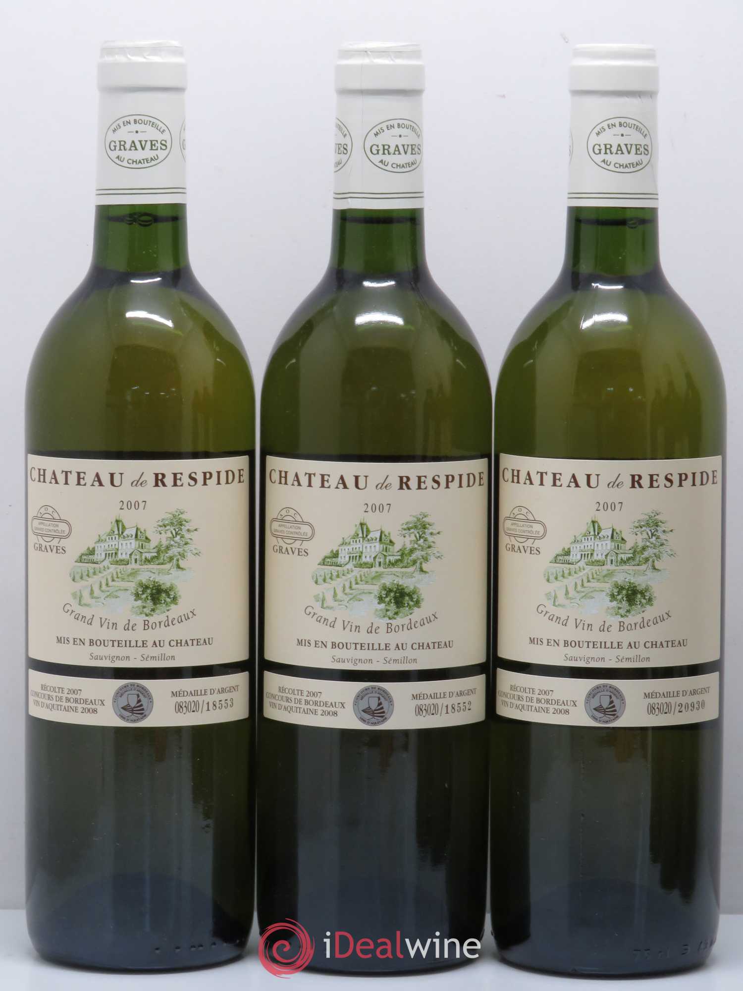 Château Respide Médeville (sans prix de réserve) 2007 - Lot de 6 bouteilles - 2