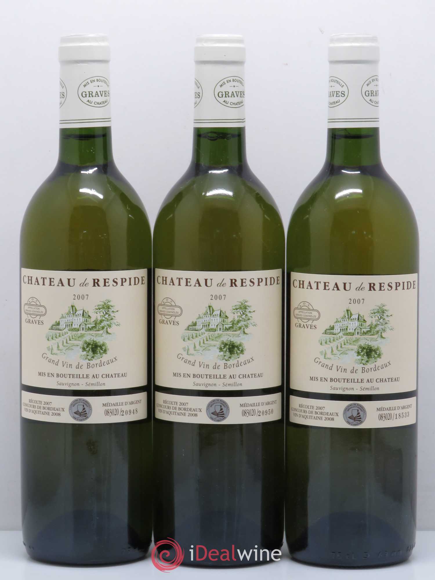Château Respide Médeville (sans prix de réserve) 2007 - Lot de 6 bouteilles - 2