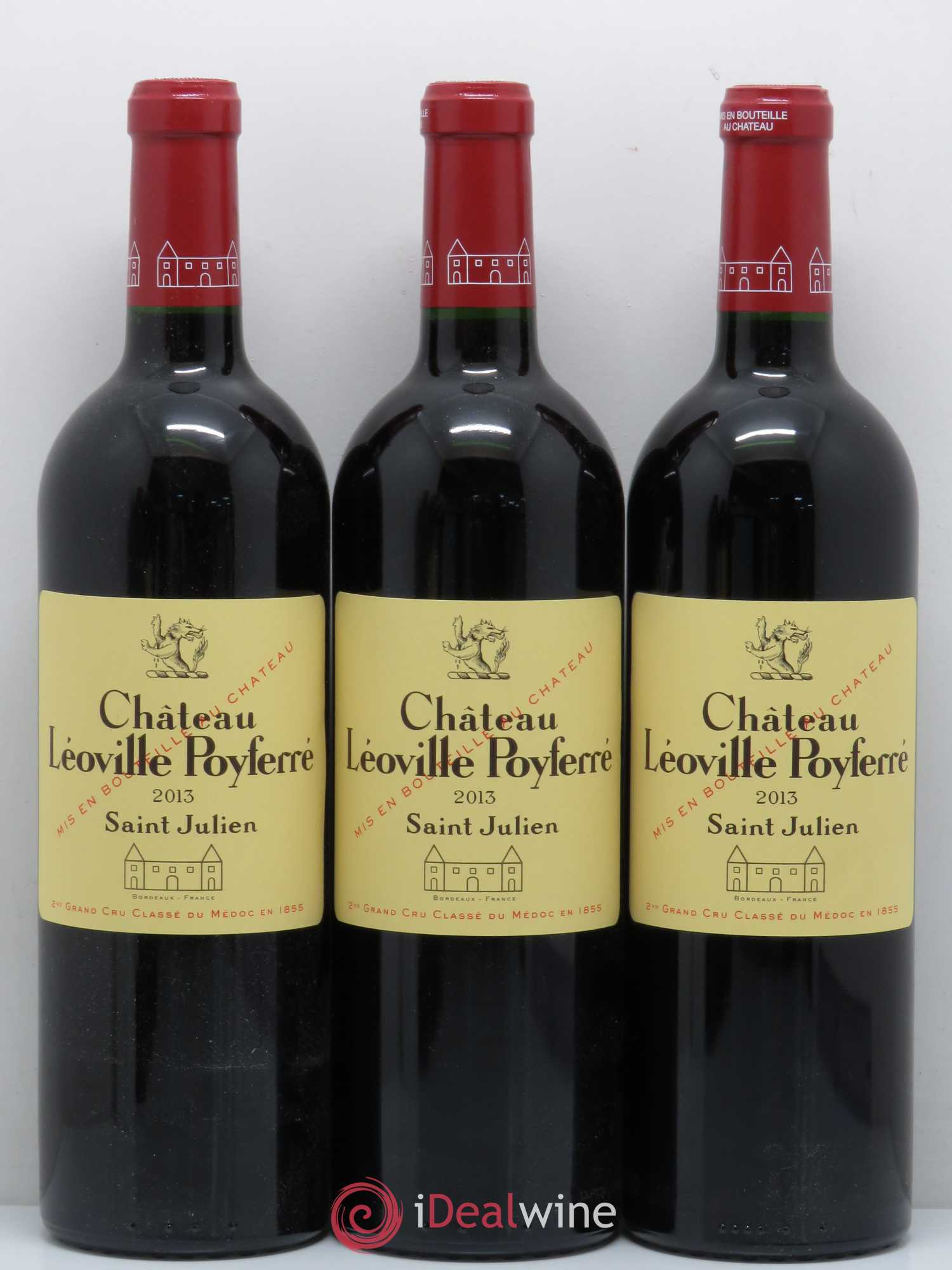 Château Léoville Poyferré 2ème Grand Cru Classé (sans prix de réserve) 2013 - Lot de 3 bouteilles - 0