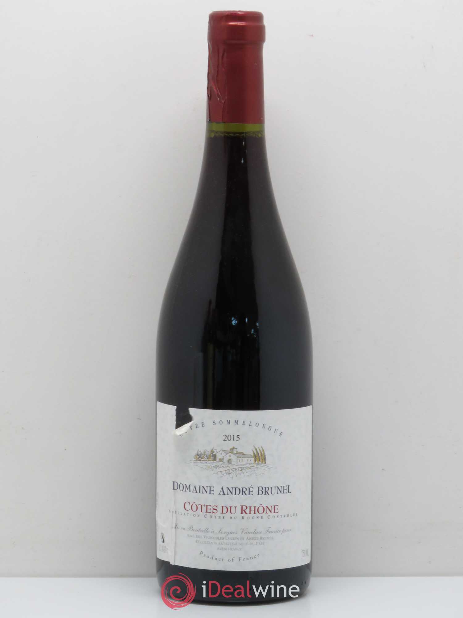 Côtes-du-Rhône Sommelongue André Brunel Les Cailloux (sans prix de réserve) 2015 - Posten von 1 Flasche - 0
