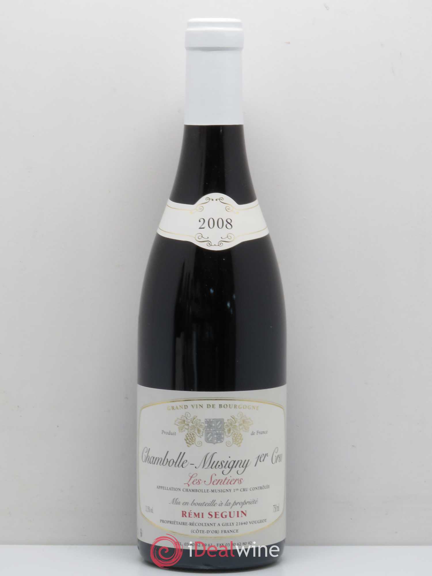 Chambolle-Musigny 1er Cru Les Sentiers Remi Seguin (sans prix de réserve) 2008 - Posten von 1 Flasche - 0