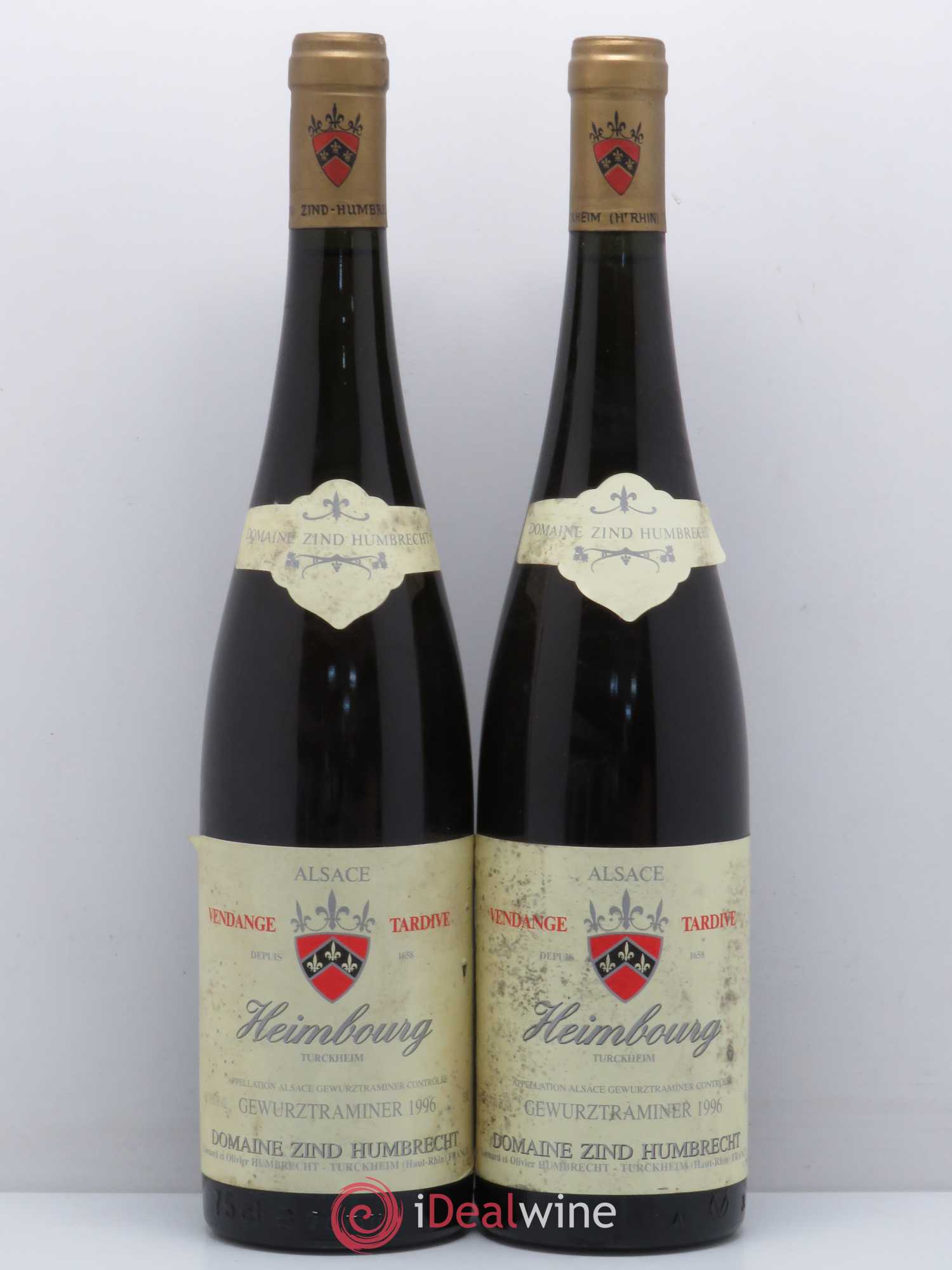 Gewurztraminer Vendanges Tardives Domaine Zind Humbrecht Heimbourg 1996 - Lotto di 2 bottiglie - 0