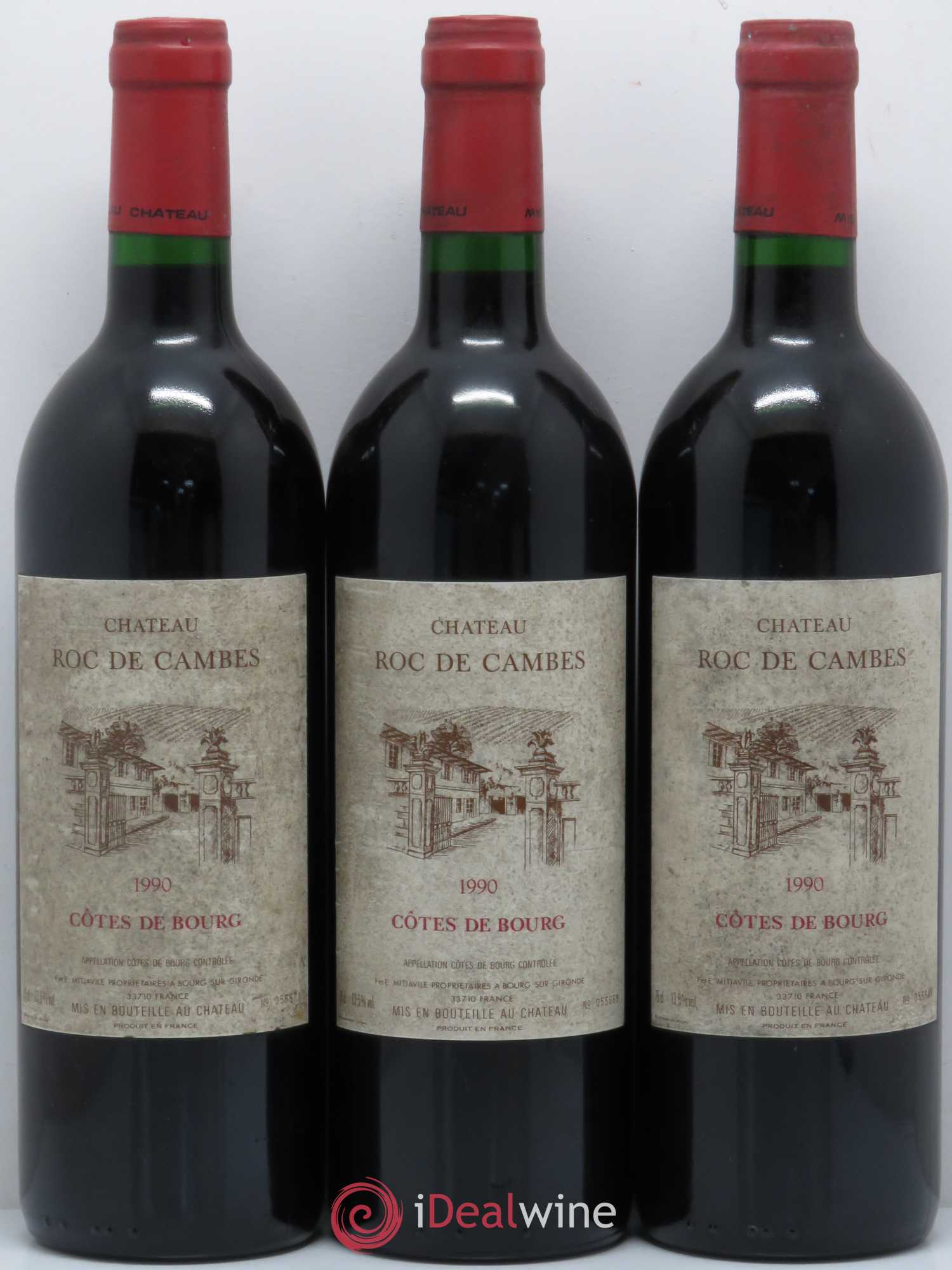 Roc de Cambes 1990 - Lot of 6 bottles - 2