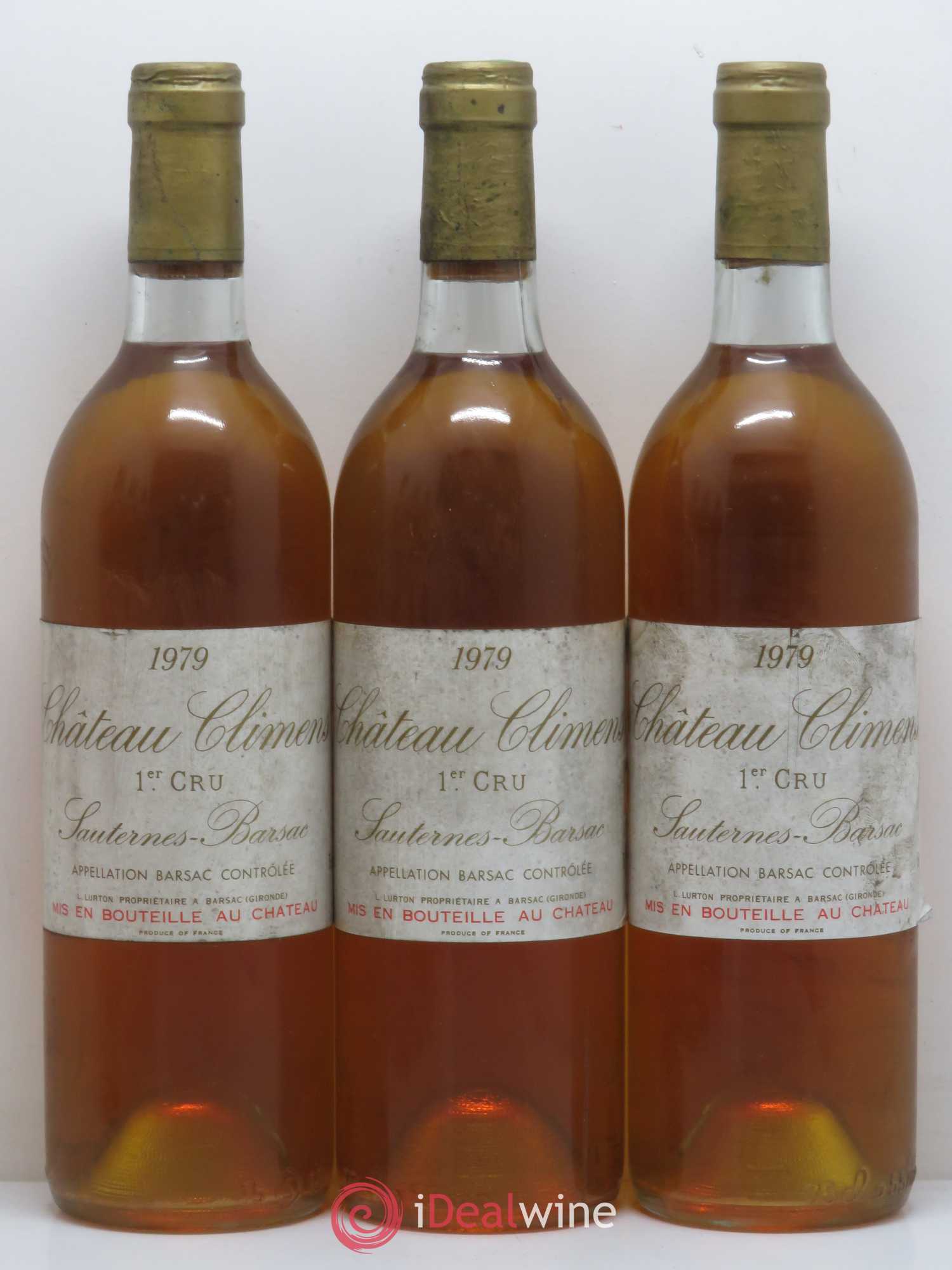 Château Climens 1er Grand Cru Classé 1979 - Lotto di 6 bottiglie - 1