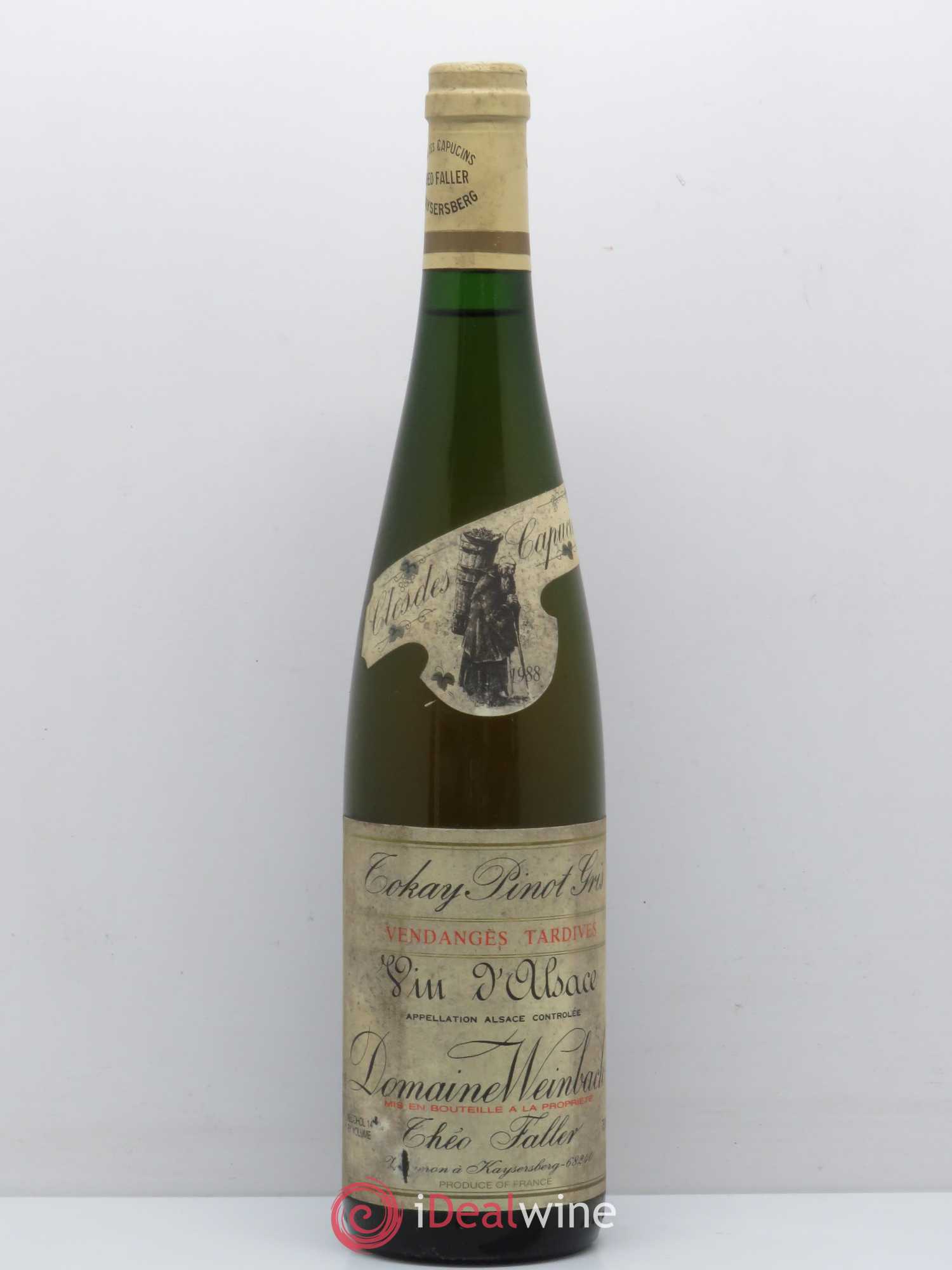 Alsace Pinot Gris (Tokay) Vendanges Tardives Weinbach (Domaine) 1988 - Lotto di 1 bottiglia - 0