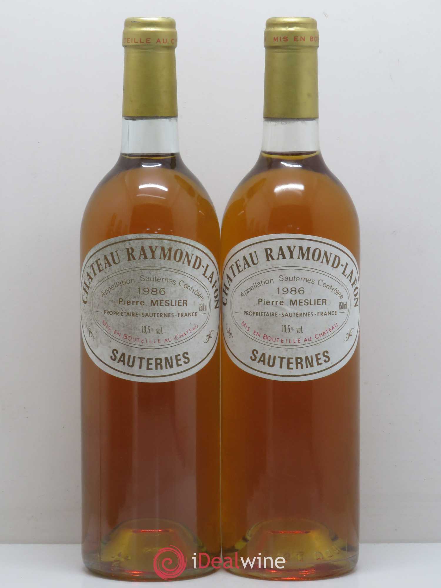 Château Raymond Lafon 1986 - Lotto di 5 bottiglie - 2