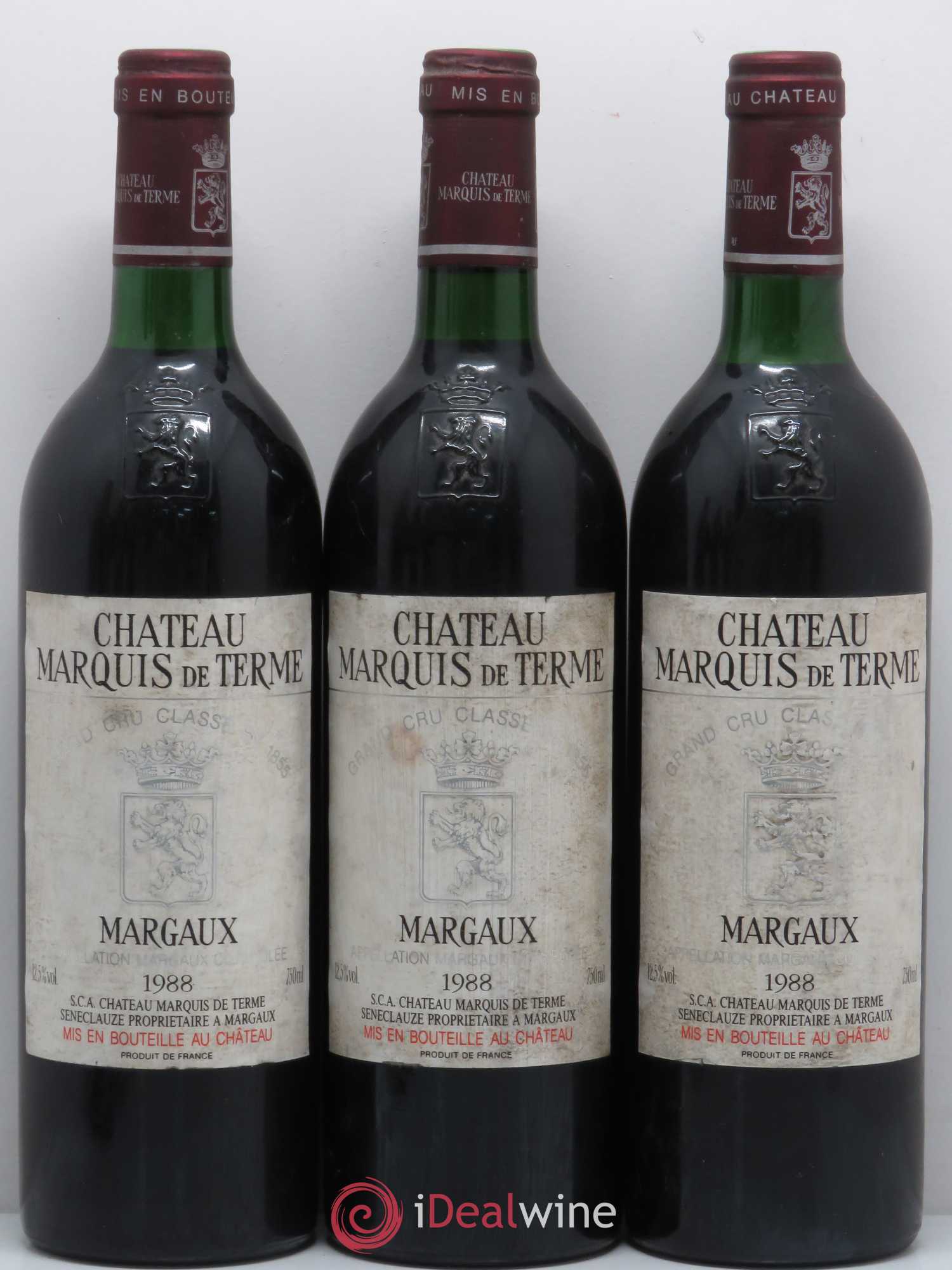 Château Marquis de Terme 4ème Grand Cru Classé 1988 - Lot de 6 bouteilles - 2