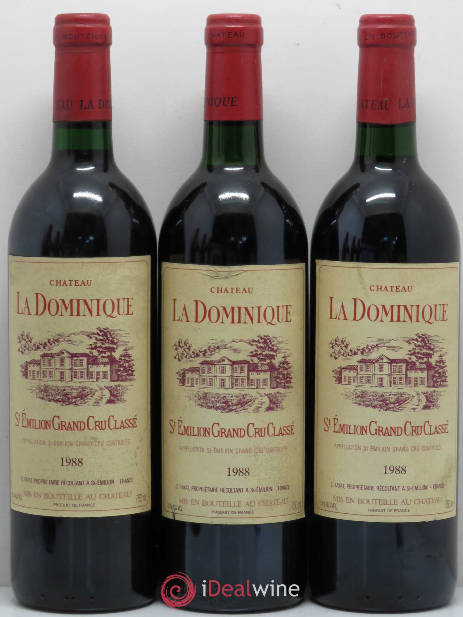 Château la Dominique Grand Cru Classé 1988 - Lot de 6 bouteilles - 2