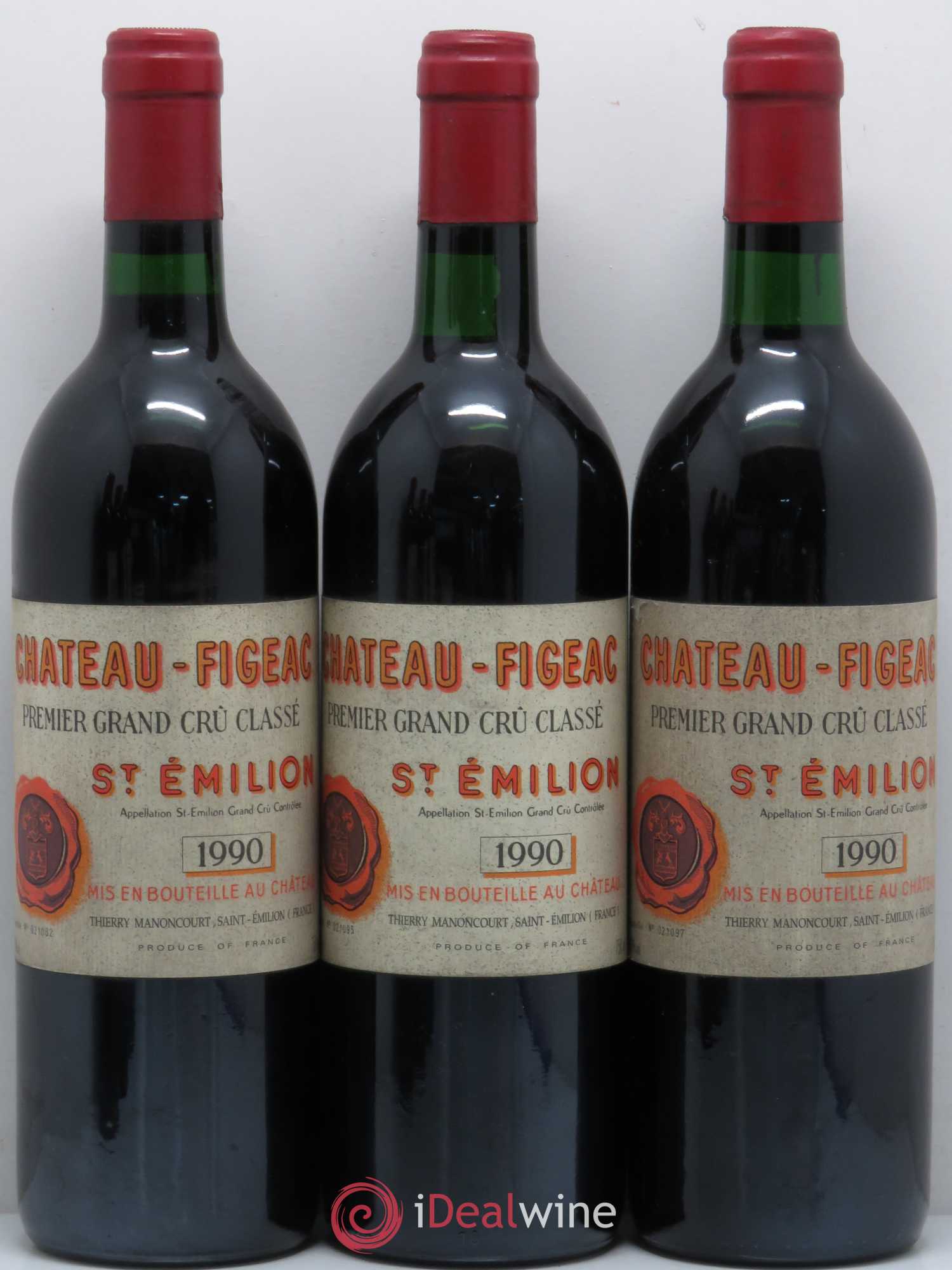 Château Figeac 1er Grand Cru Classé A 1990 - Lot de 6 bouteilles - 1