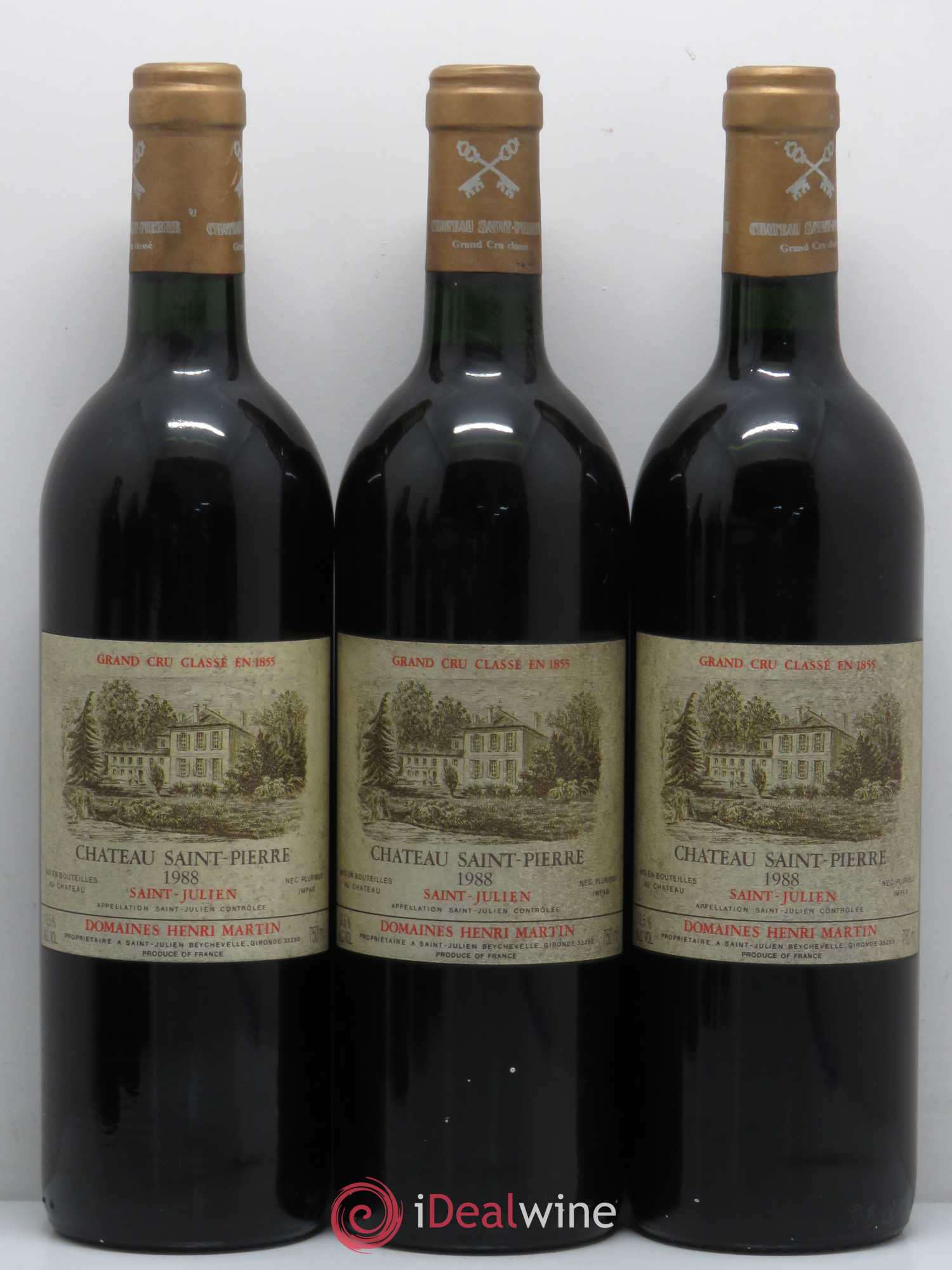 Château Saint-Pierre 4ème Grand Cru Classé 1988 - Lot de 6 bouteilles - 2