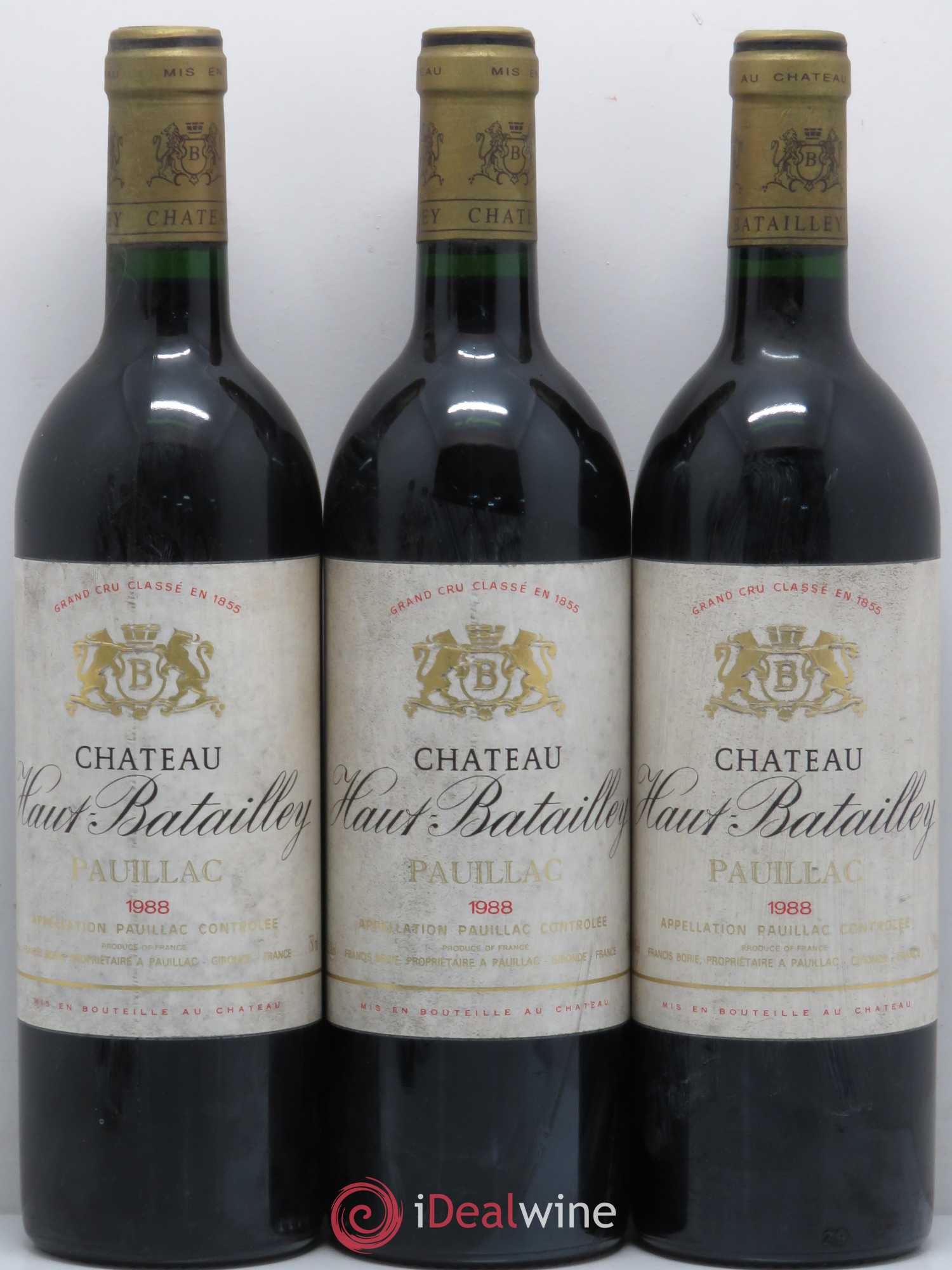 Château Haut Batailley 5ème Grand Cru Classé 1988 - Lot de 6 bouteilles - 1