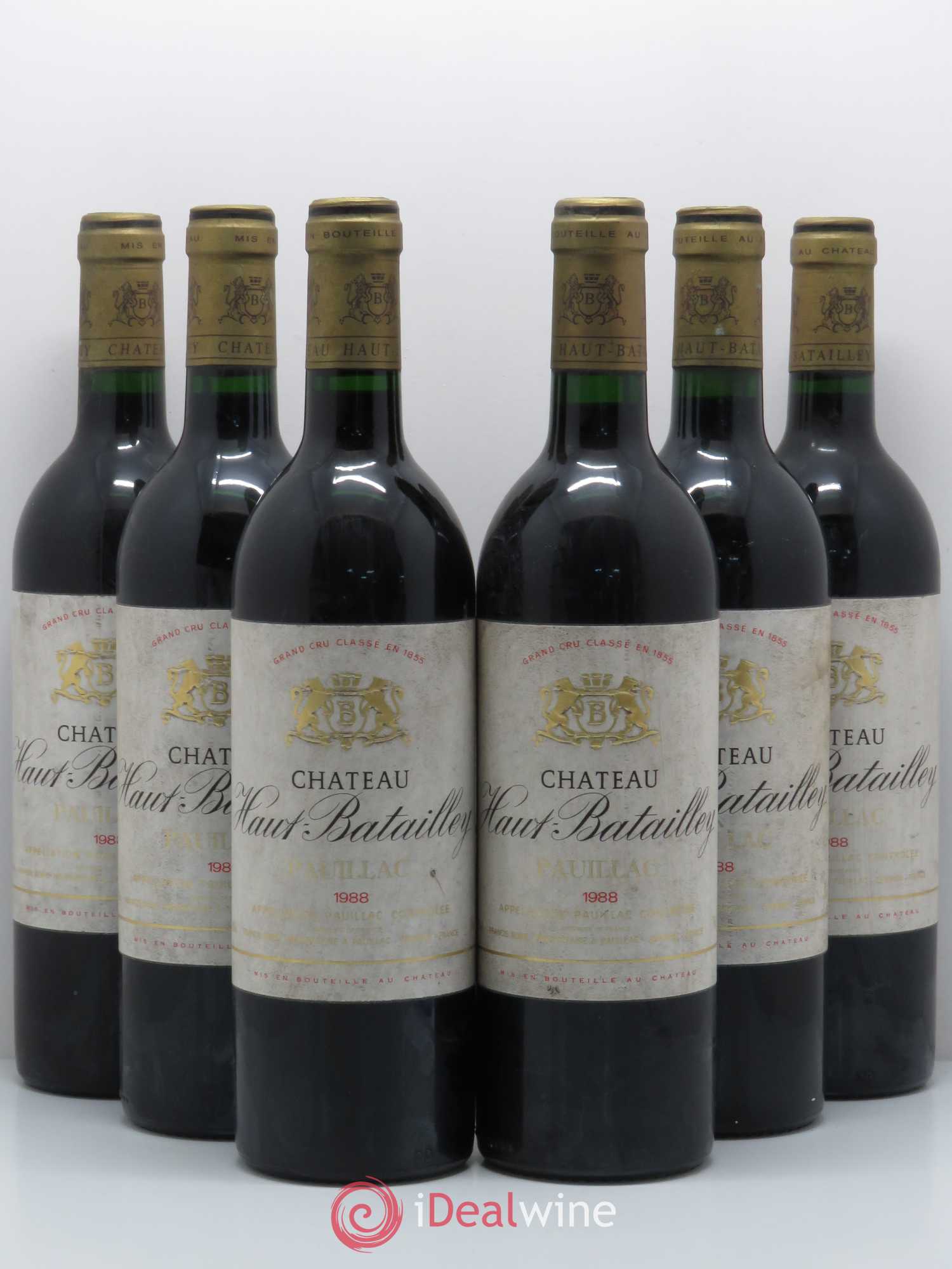 Château Haut Batailley 5ème Grand Cru Classé 1988 - Lot de 6 bouteilles - 0