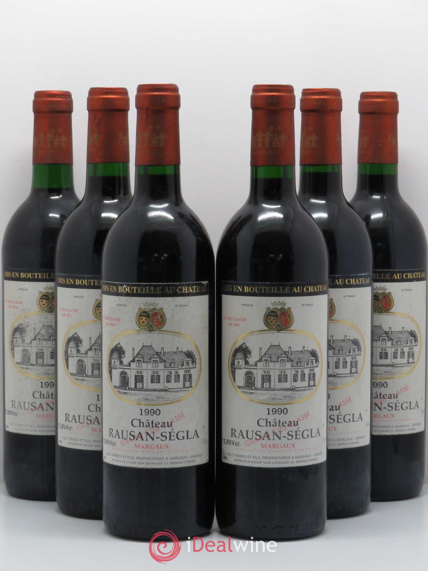 Château Rauzan Ségla Grand Cru Classé 1990 - Lot de 6 bouteilles - 0
